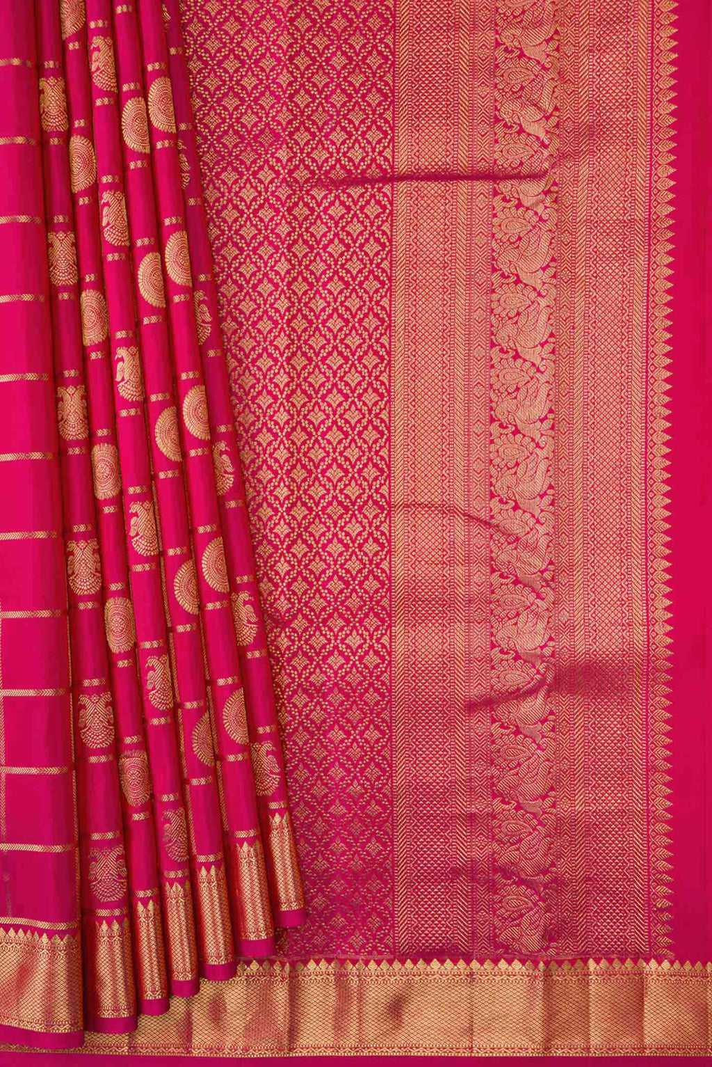 pleats pallu