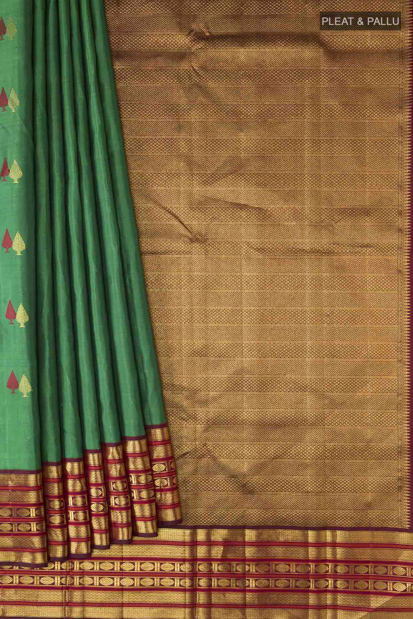pleats pallu