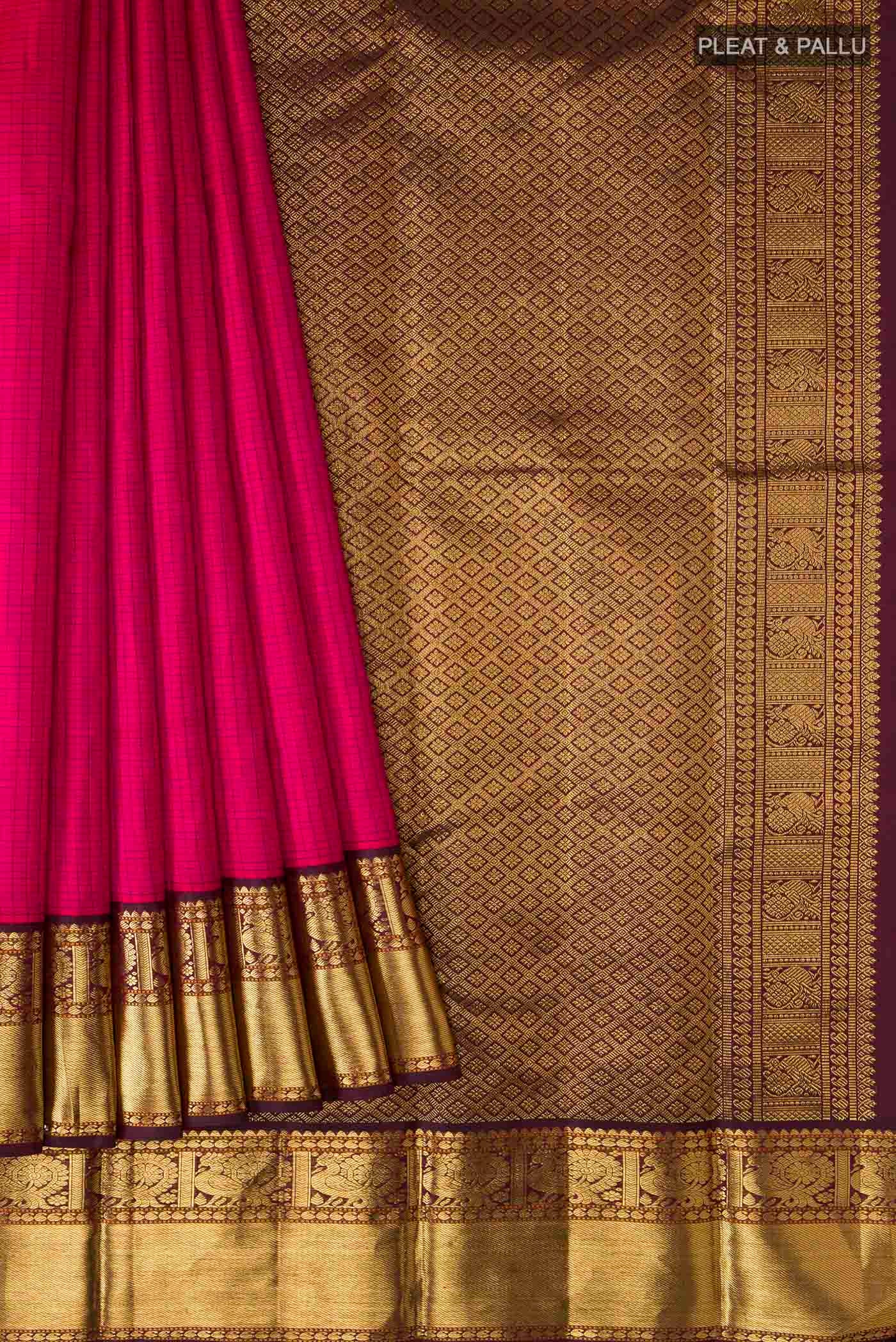 pleats pallu
