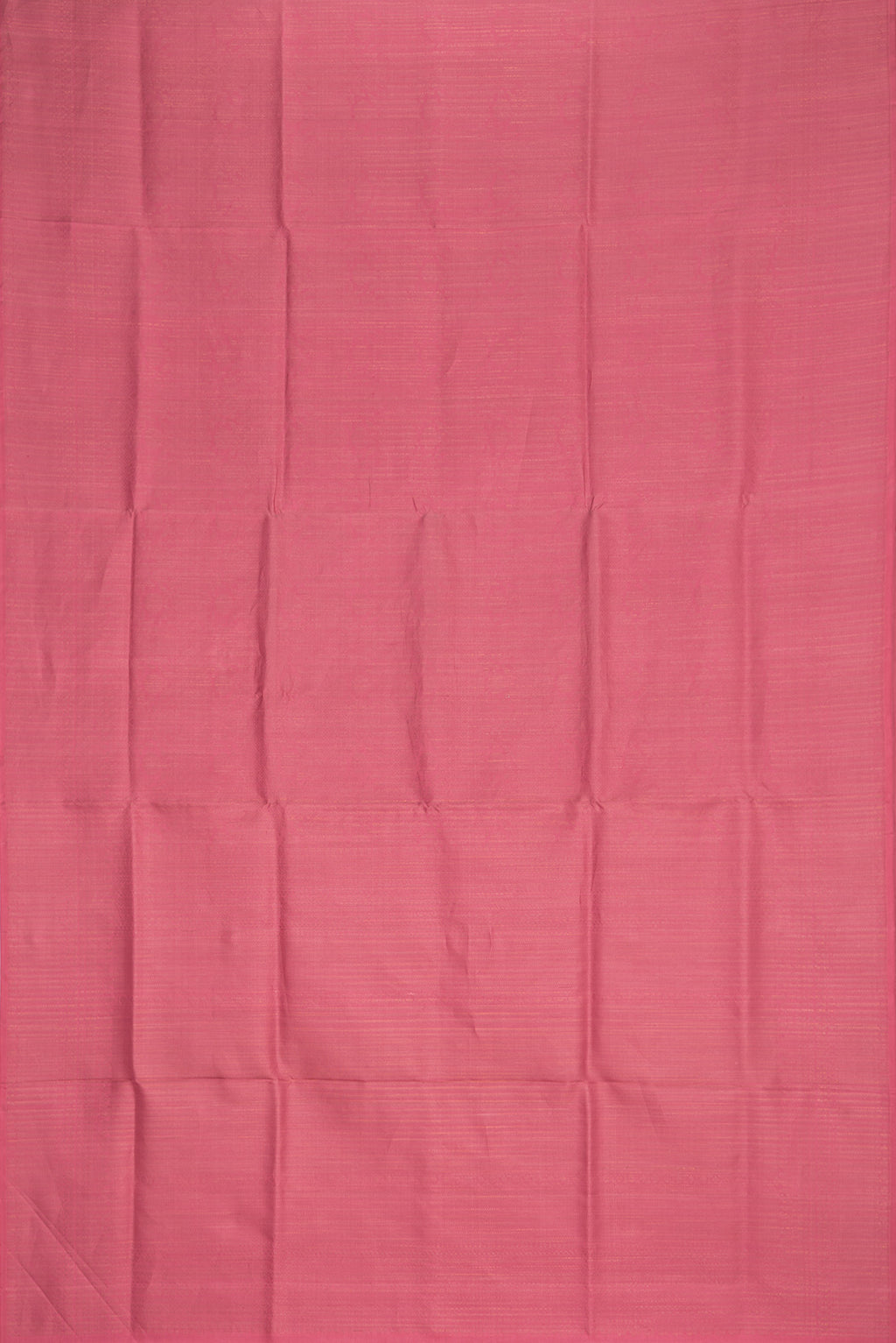 Flat view of Pure Silk Pink Dual Tone Soft Saree with Zari Brocade on the body and Fancy Border. 