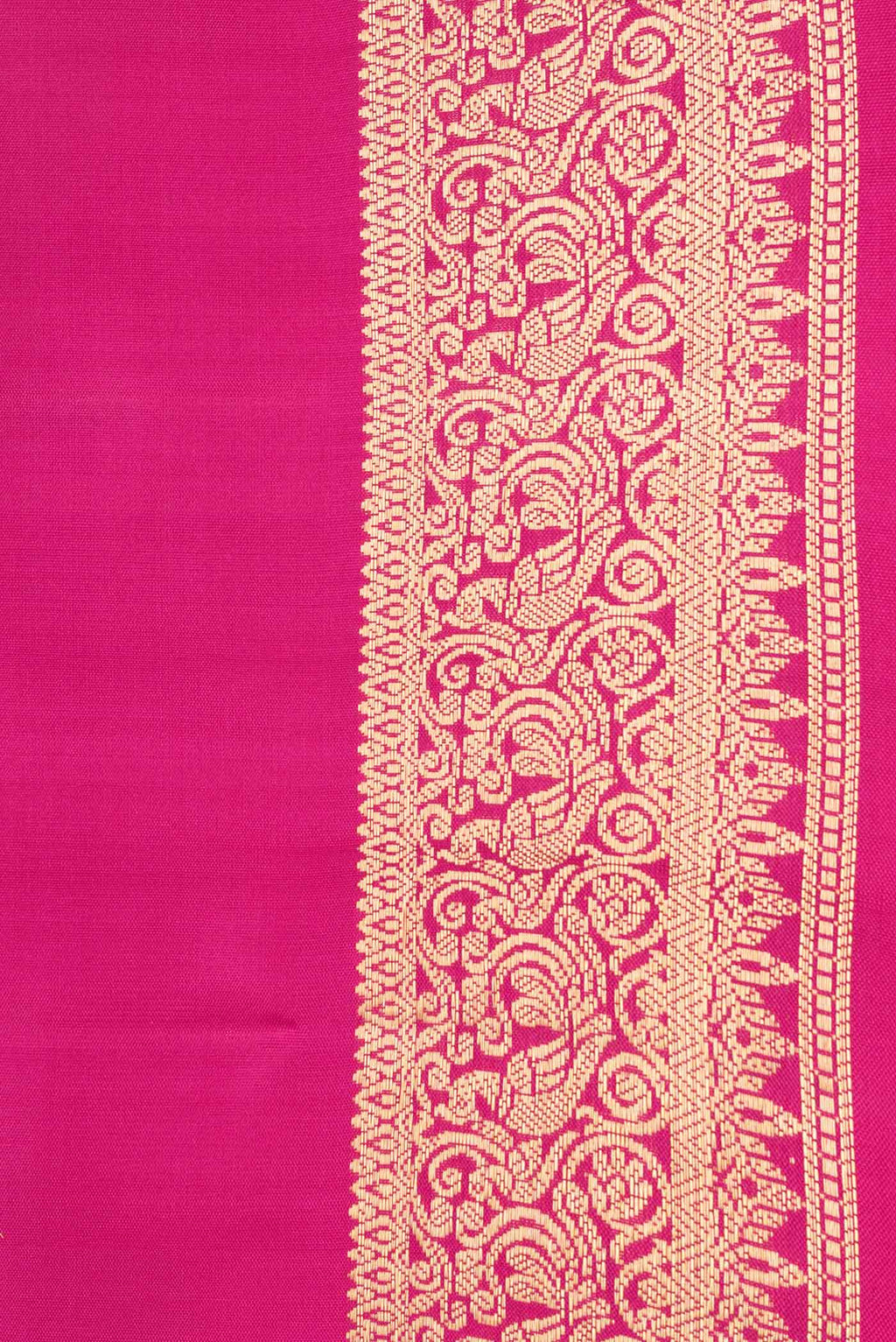 Border image of Dark Pink Dual Tone Soft Silk Saree with Zari Butta on the body and Zari Border. 