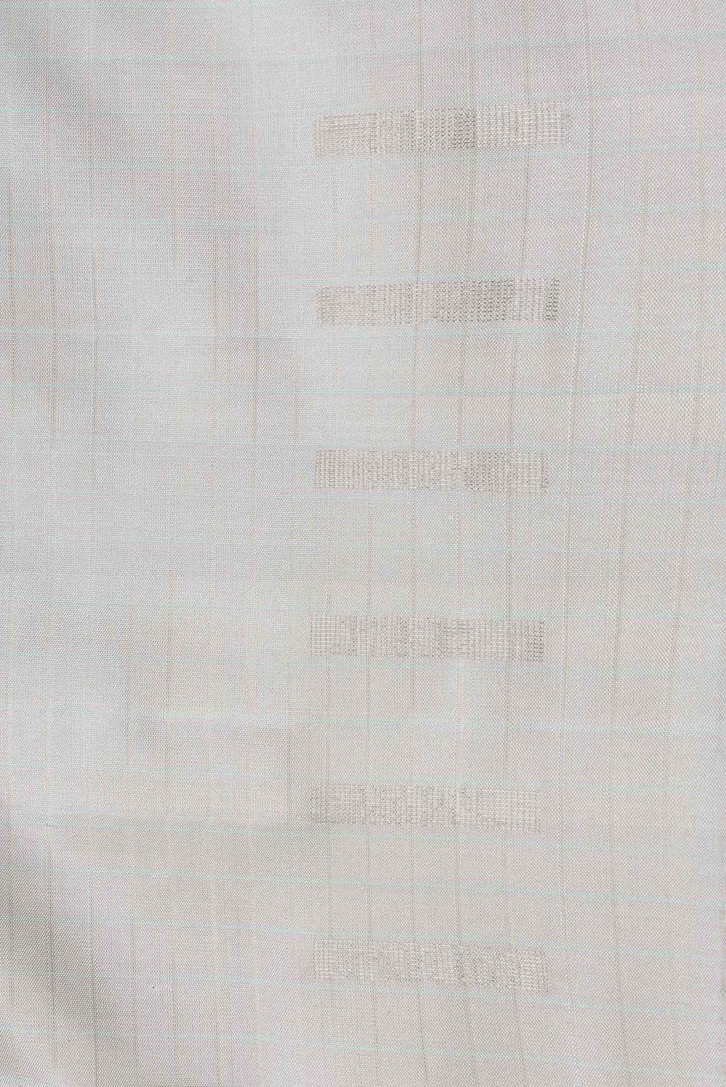 Border image of Grey Dual Tone Soft Silk Saree with Zari Butta on the body and Zari Border. 