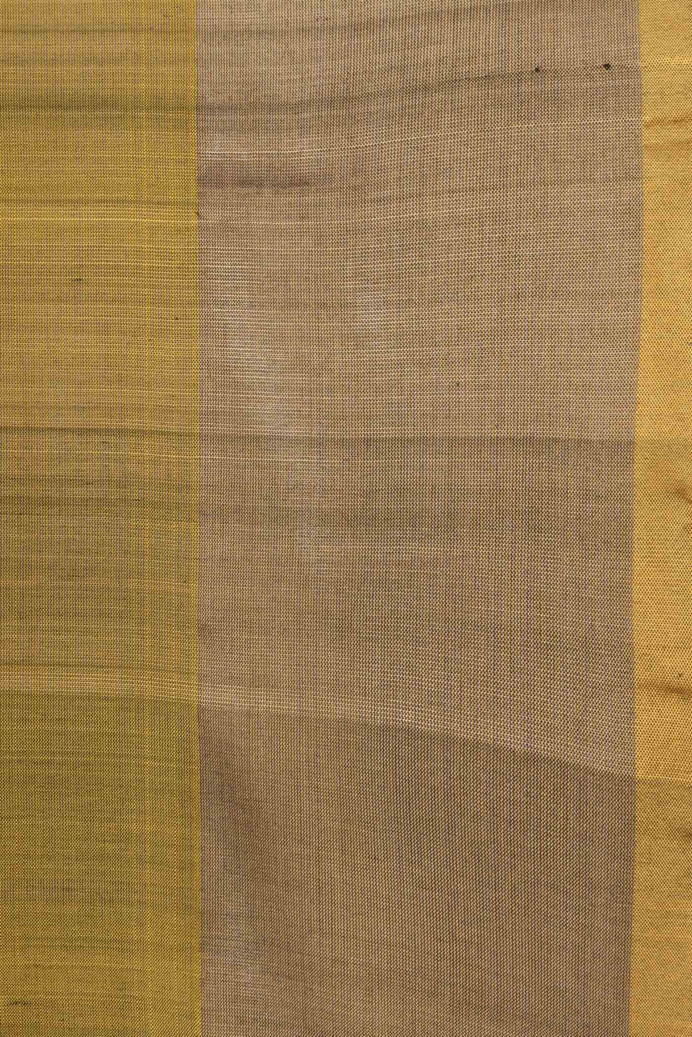 Border image of Coffee Brown Dual Tone Uppada Silk Saree with Zari Butta on the body and Fancy Border. 