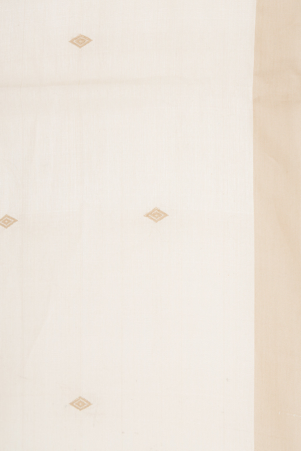 Border image of Sandal Dual Tone Tussar Silk Saree with Thread Butta on the body and Zari Border. 