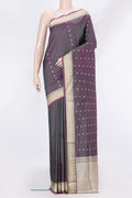 Green Dual Tone Banarasi Silk Saree with Thread Butta on the body and Thread Border.  displayed on a mannequin