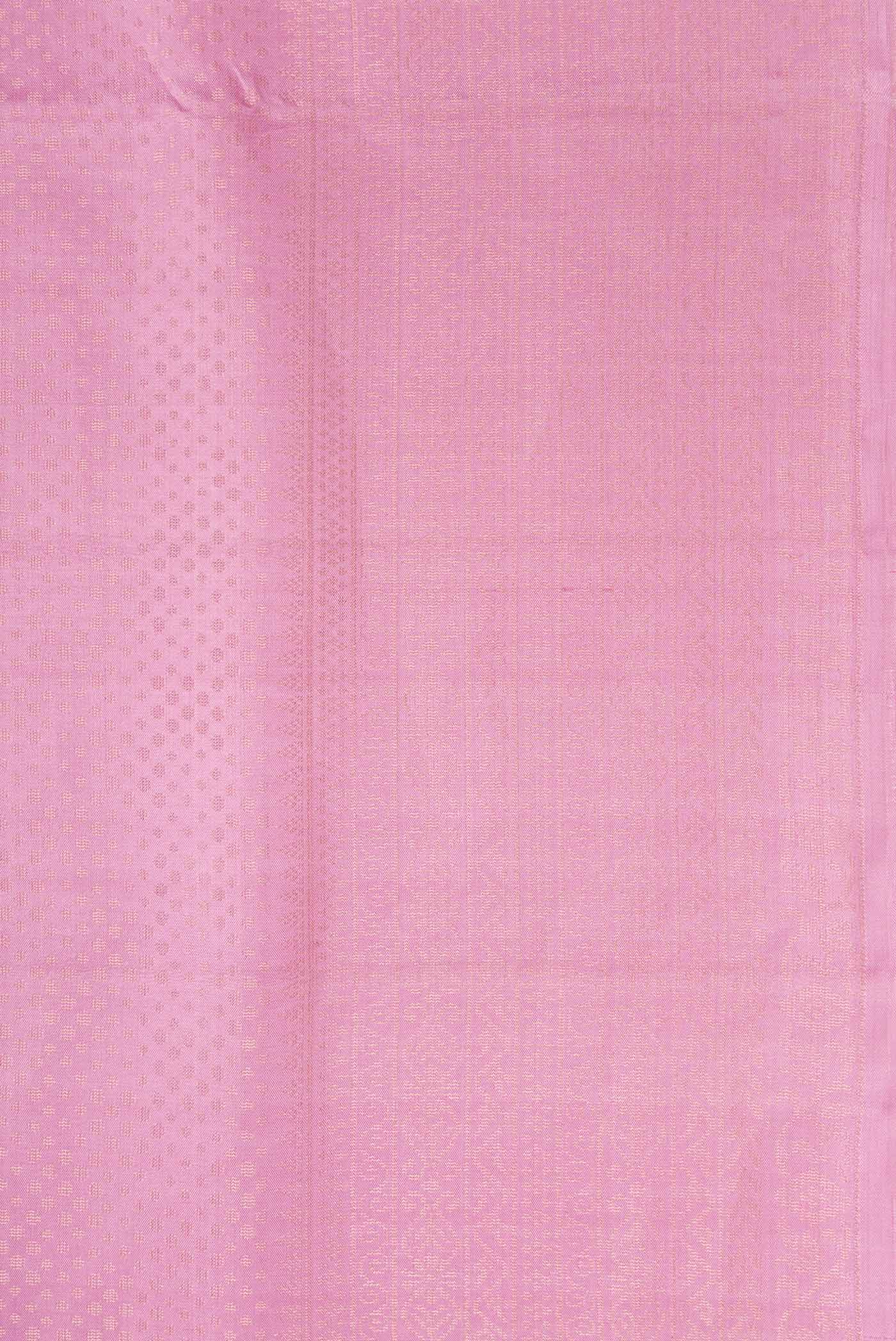 Border image of Lavender Dual Tone Soft Silk Saree with Zari Brocade on the body and Zari Border. 