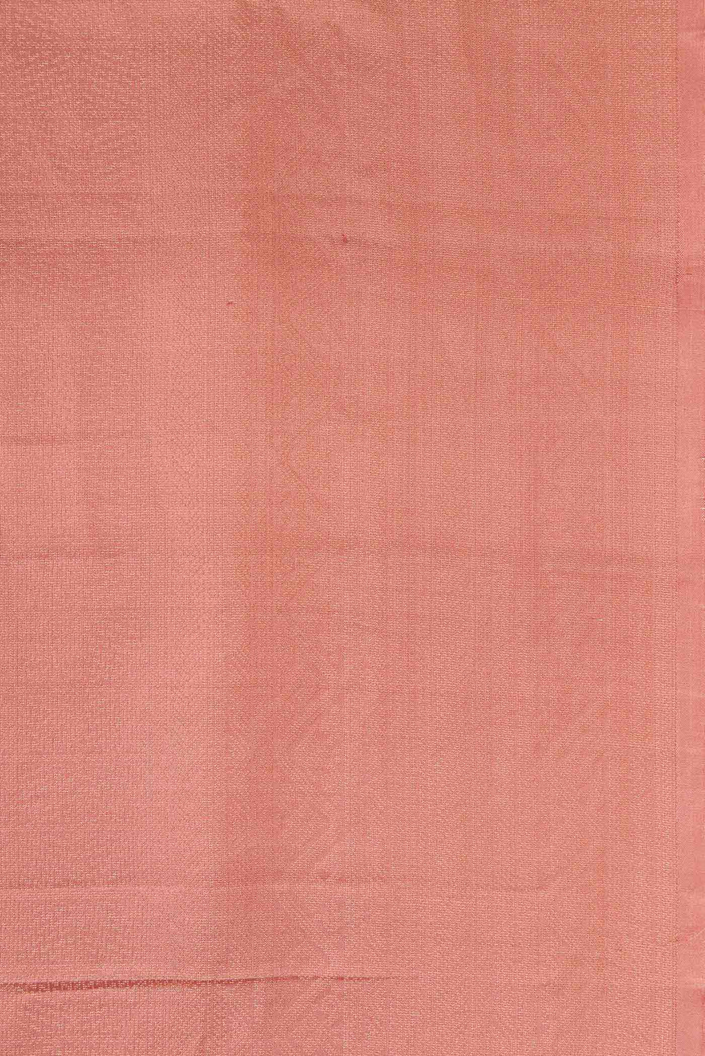 Border image of Golden Peach Dual Tone Soft Silk Saree with Zari Brocade on the body and Zari Border. 