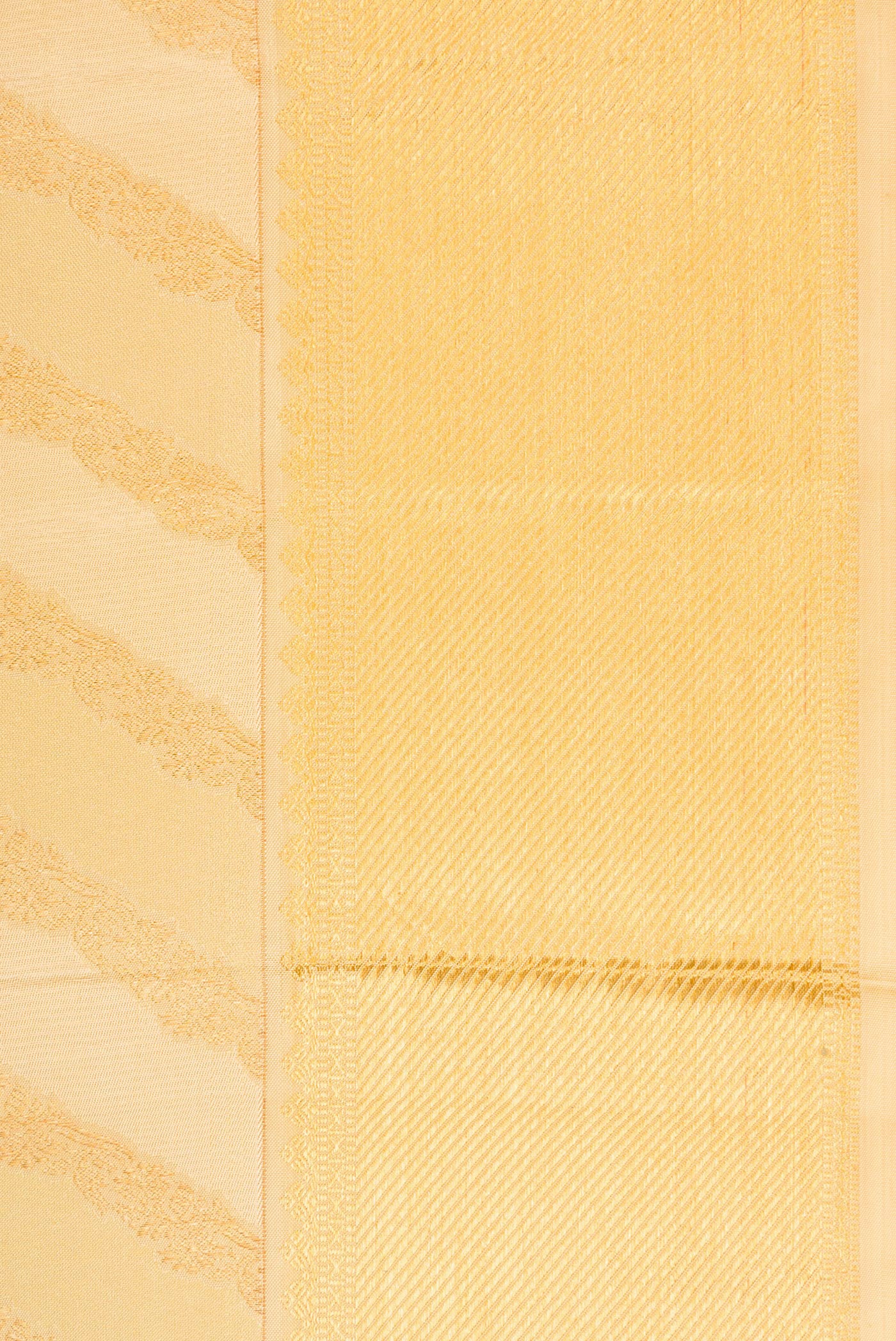 Border image of Sandal Dual Tone Kanjivaram Silk Saree with Zari Brocade on the body and Zari Border. 