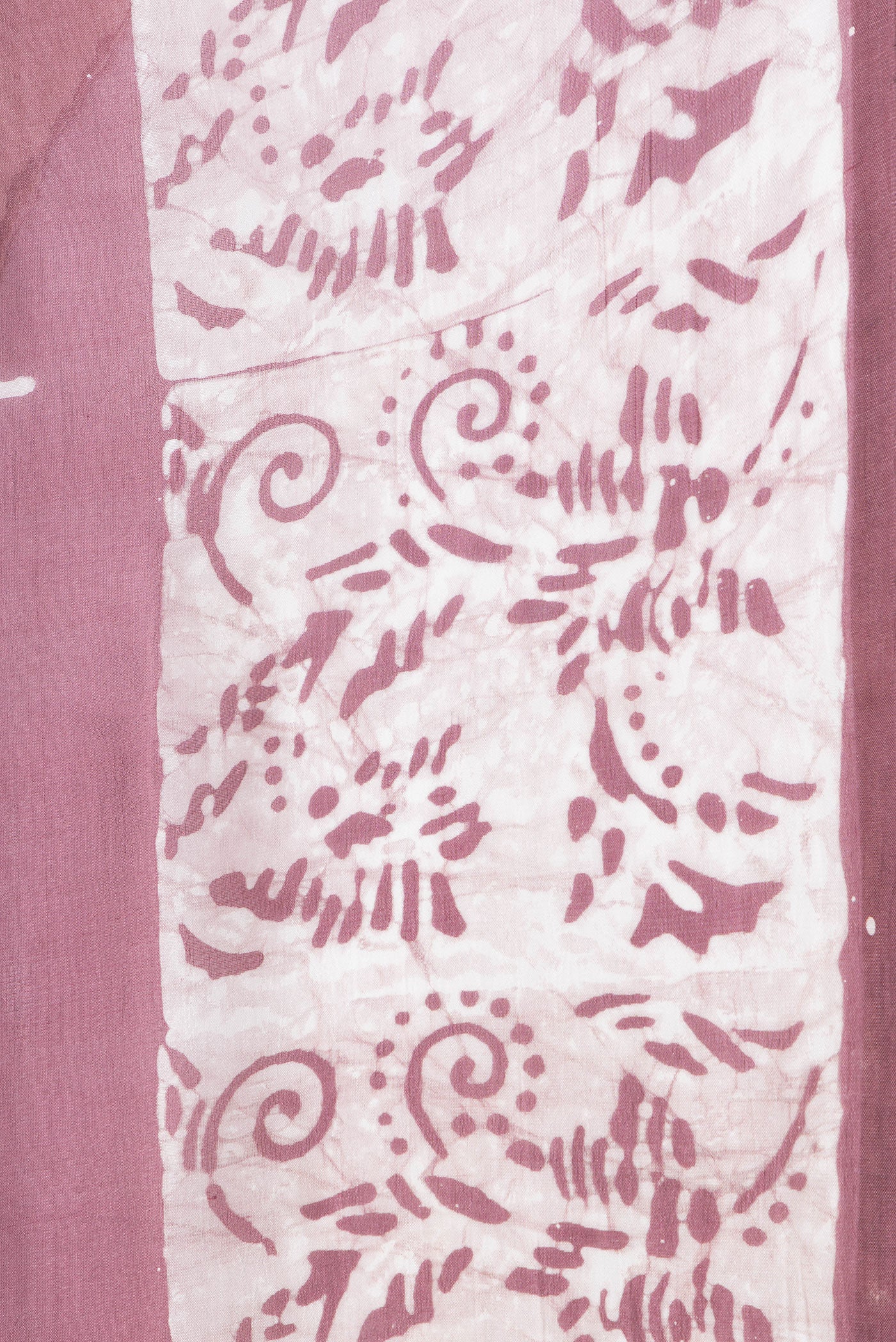Border image of Purple Dual Tone Tussar Silk Saree with Printed design on the body and Printed Border. 