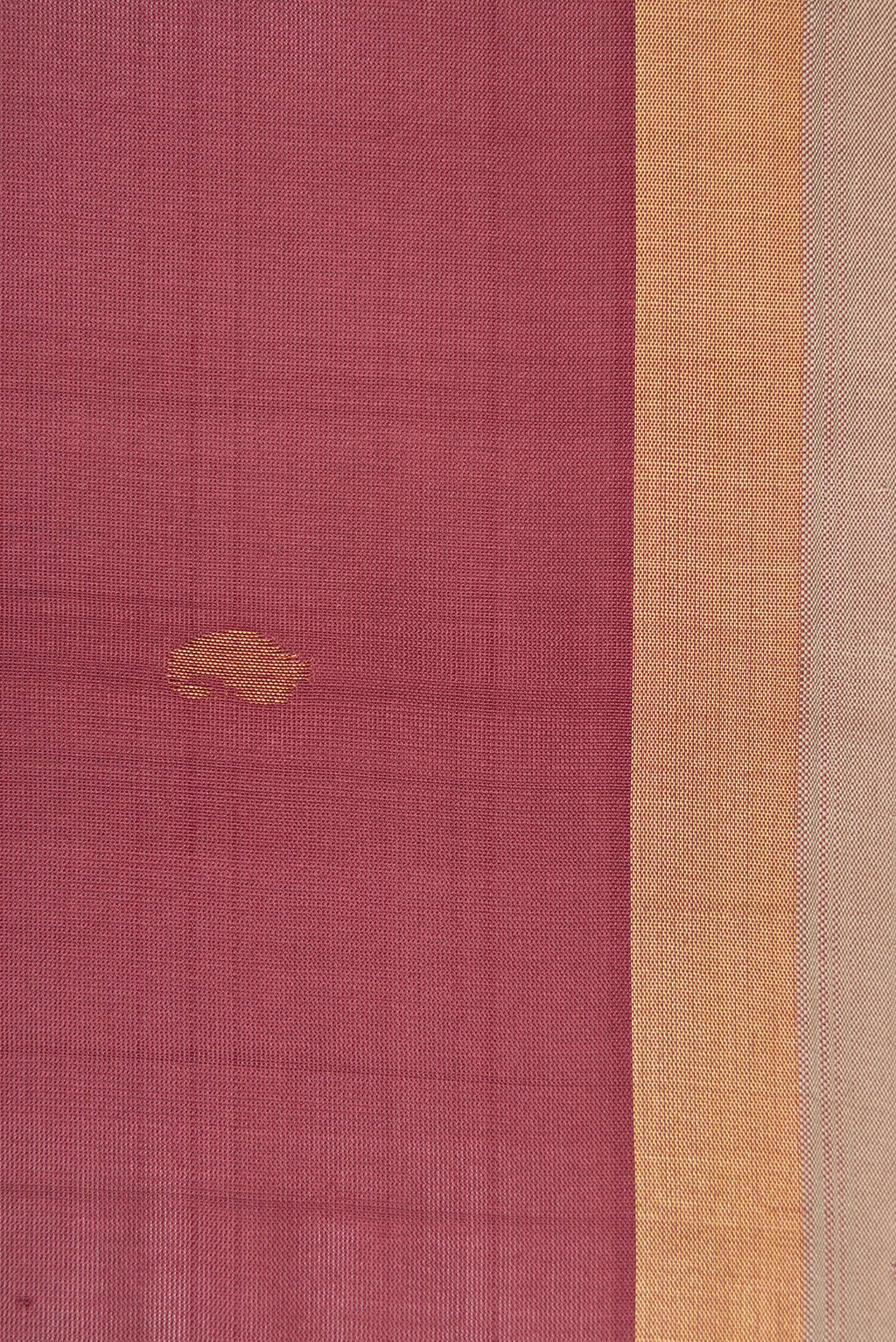 Border image of Brown Dual Tone Uppada Silk Saree with Zari Butta on the body and Zari Border. 