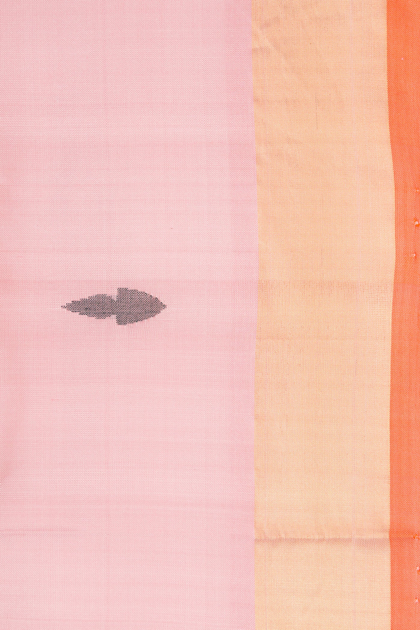 Border image of Pink Dual Tone Uppada Silk Saree with Zari And Thread Butta on the body and Zari Border. 