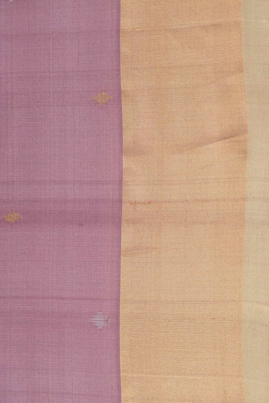 Border image of Brown Dual Tone Uppada Silk Saree with Zari Butta on the body and Zari Border. 