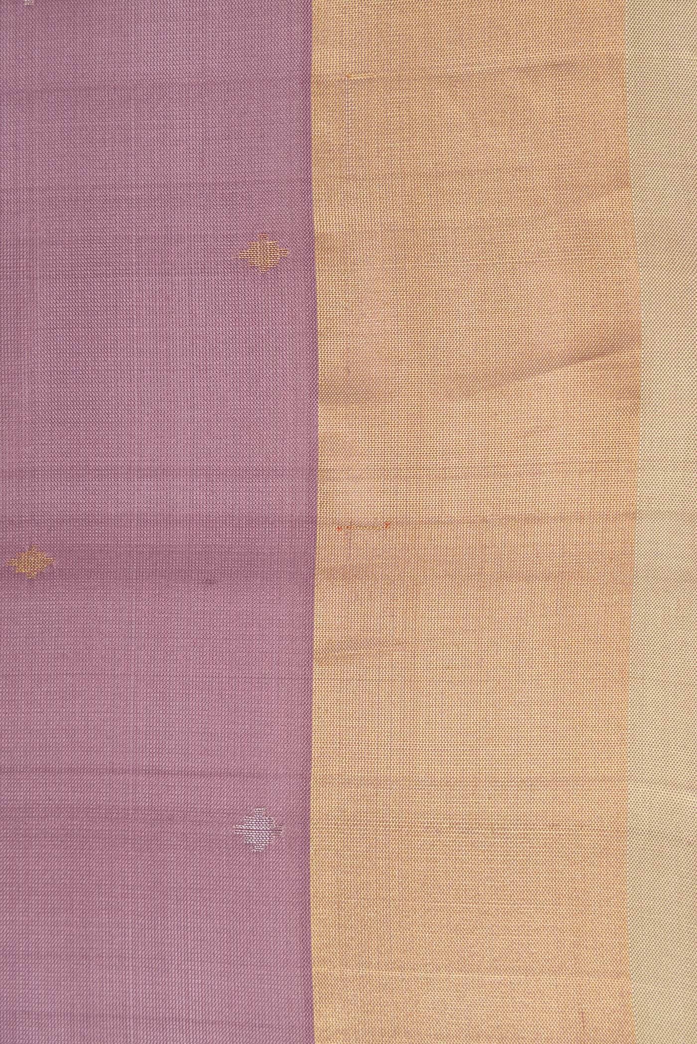 Border image of Brown Dual Tone Uppada Silk Saree with Zari Butta on the body and Zari Border. 