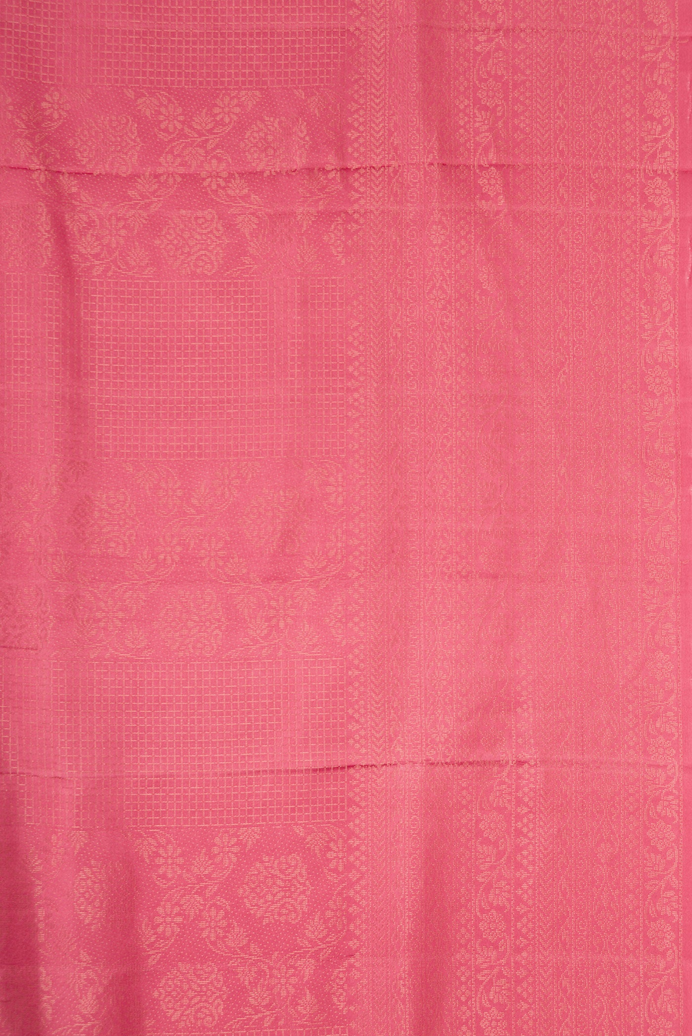 Border image of Pink Dual Tone Soft Silk Saree with Zari Butta on the body and Zari Border. 