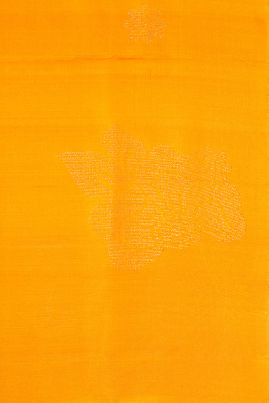 Border image of Mustard Dual Tone Soft Silk Saree with Zari Butta on the body and Fancy Border. 