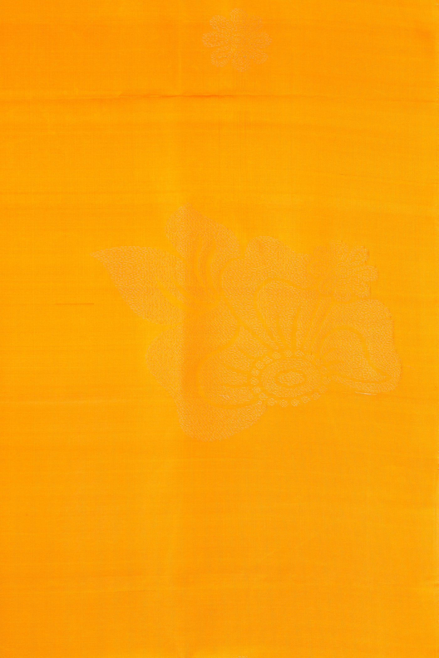 Border image of Mustard Dual Tone Soft Silk Saree with Zari Butta on the body and Fancy Border. 