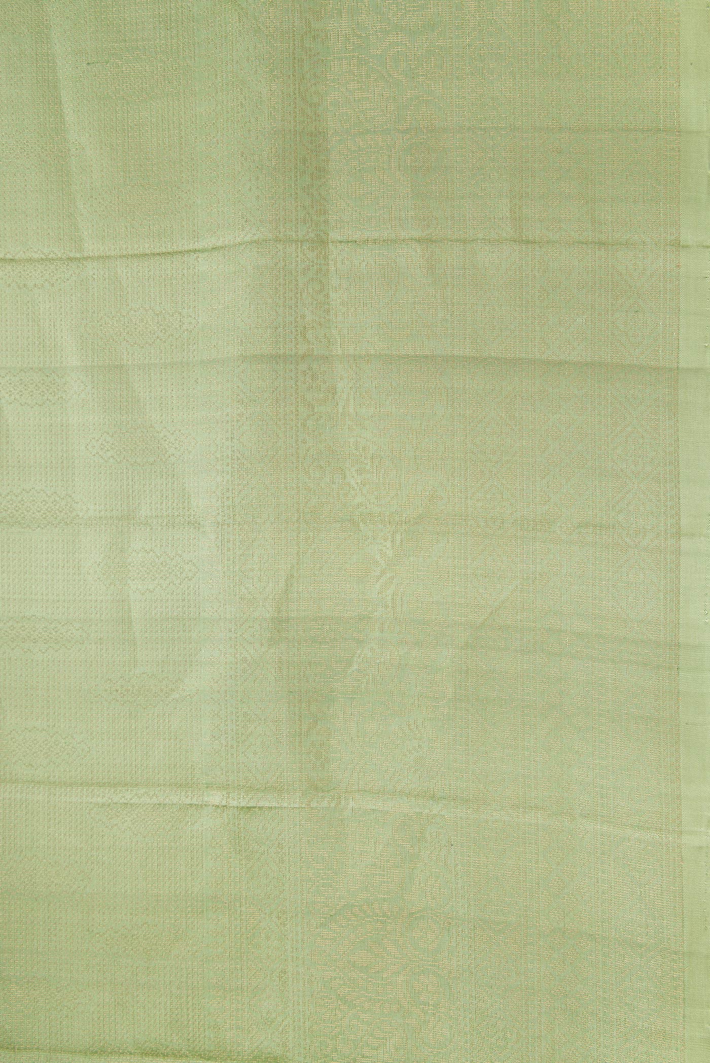 Border image of Pista Green Dual Tone Soft Silk Saree with Zari Brocade on the body and Fancy Border. 