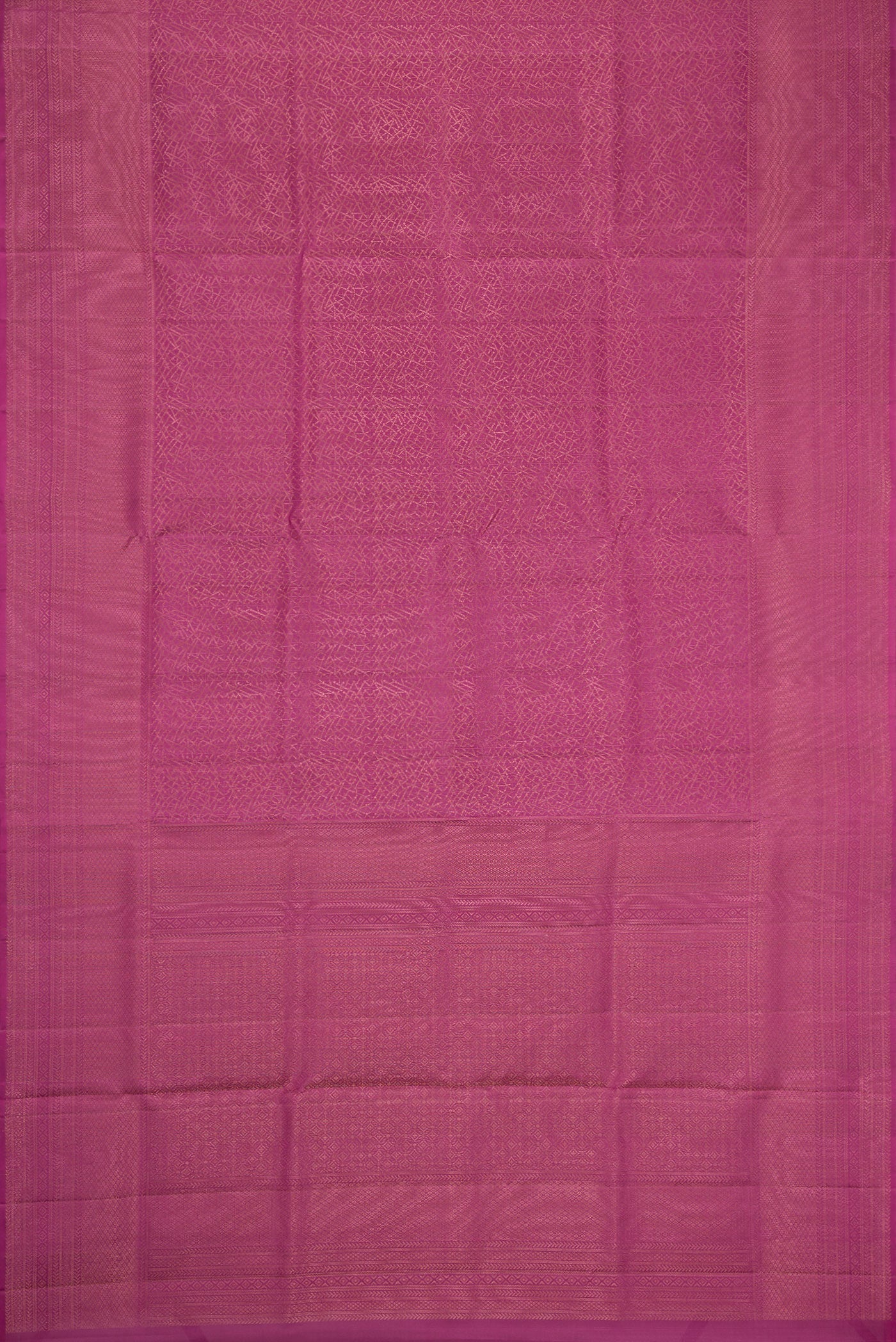 Flat view of Purple Dual Tone Soft Silk Saree with Zari Brocade on the body and Zari Border. 