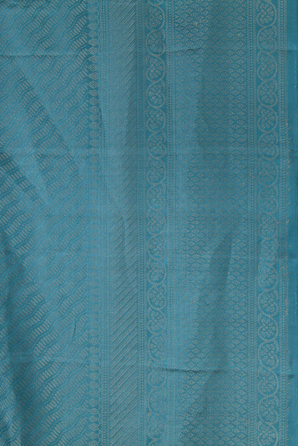 Border image of Maya Blue Dual Tone Soft Silk Saree with Zari Brocade on the body and Fancy Border. 