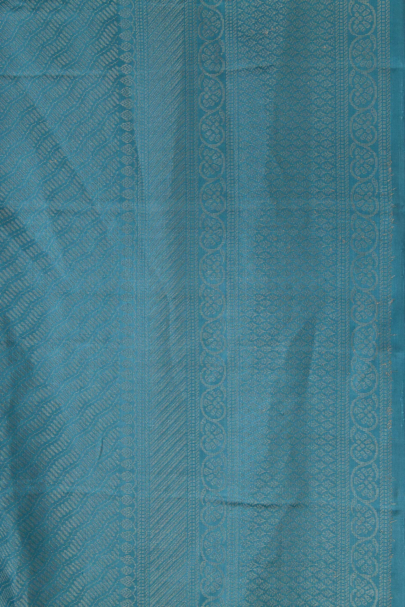 Border image of Maya Blue Dual Tone Soft Silk Saree with Zari Brocade on the body and Fancy Border. 