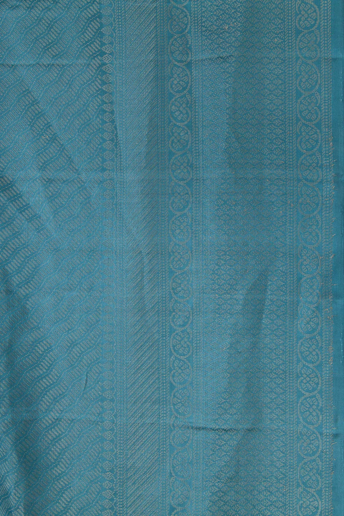 Border image of Maya Blue Dual Tone Soft Silk Saree with Zari Brocade on the body and Fancy Border. 