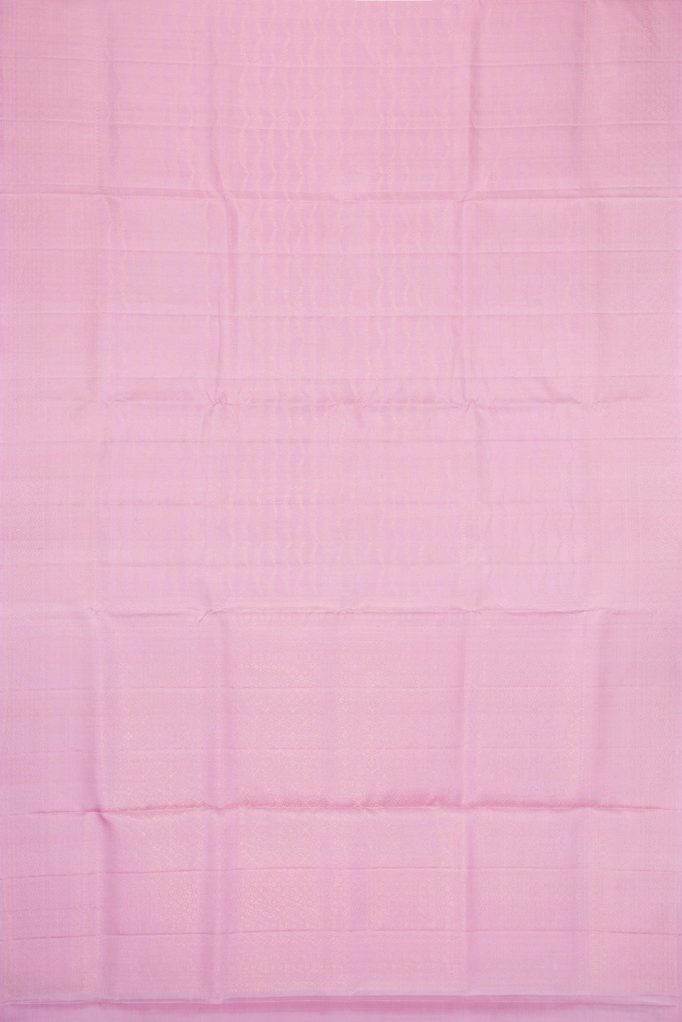 Flat view of Pink Dual Tone Soft Silk Saree with Zari Brocade on the body and Fancy Border. 