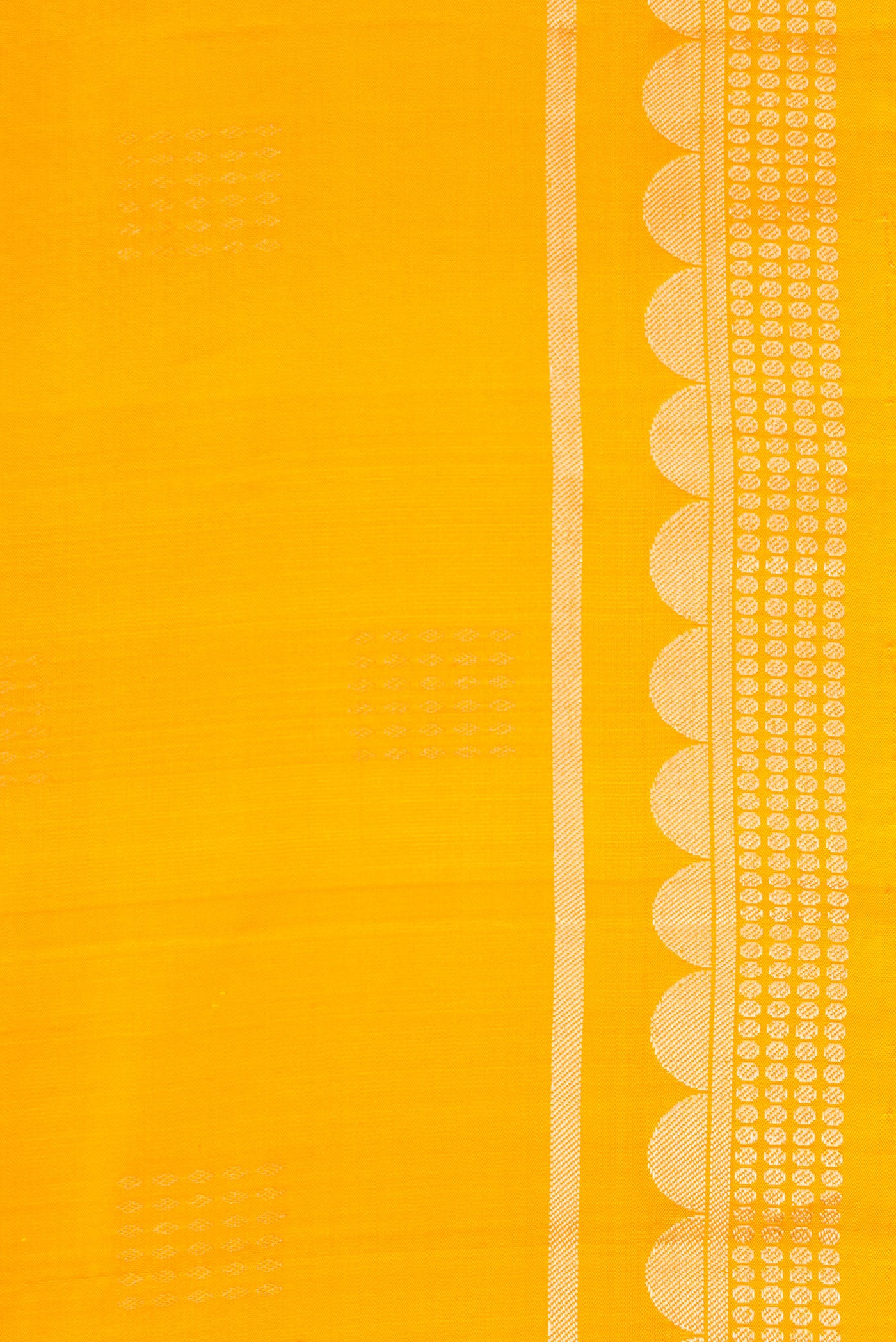 Border image of Mustard Dual Tone Soft Silk Saree with Zari Butta on the body and Zari Border. 
