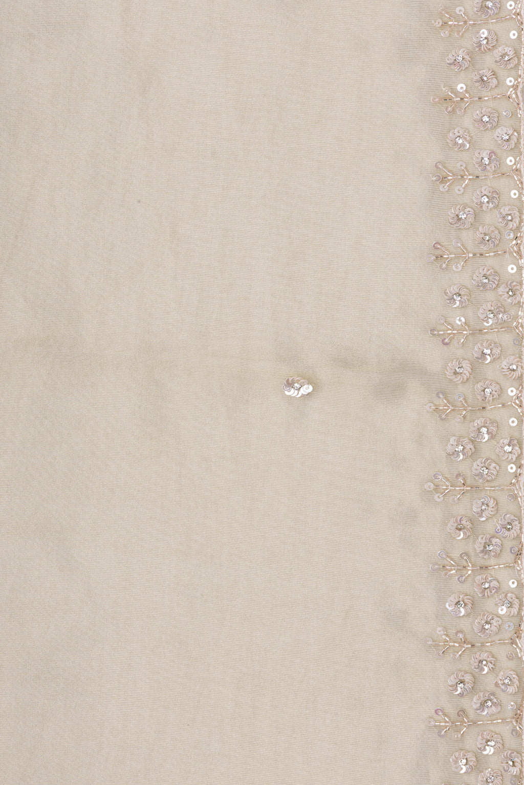 Border image of Pista Green Dual Tone Organza Silk Saree with Embroidery on the body and Sequin Border. 