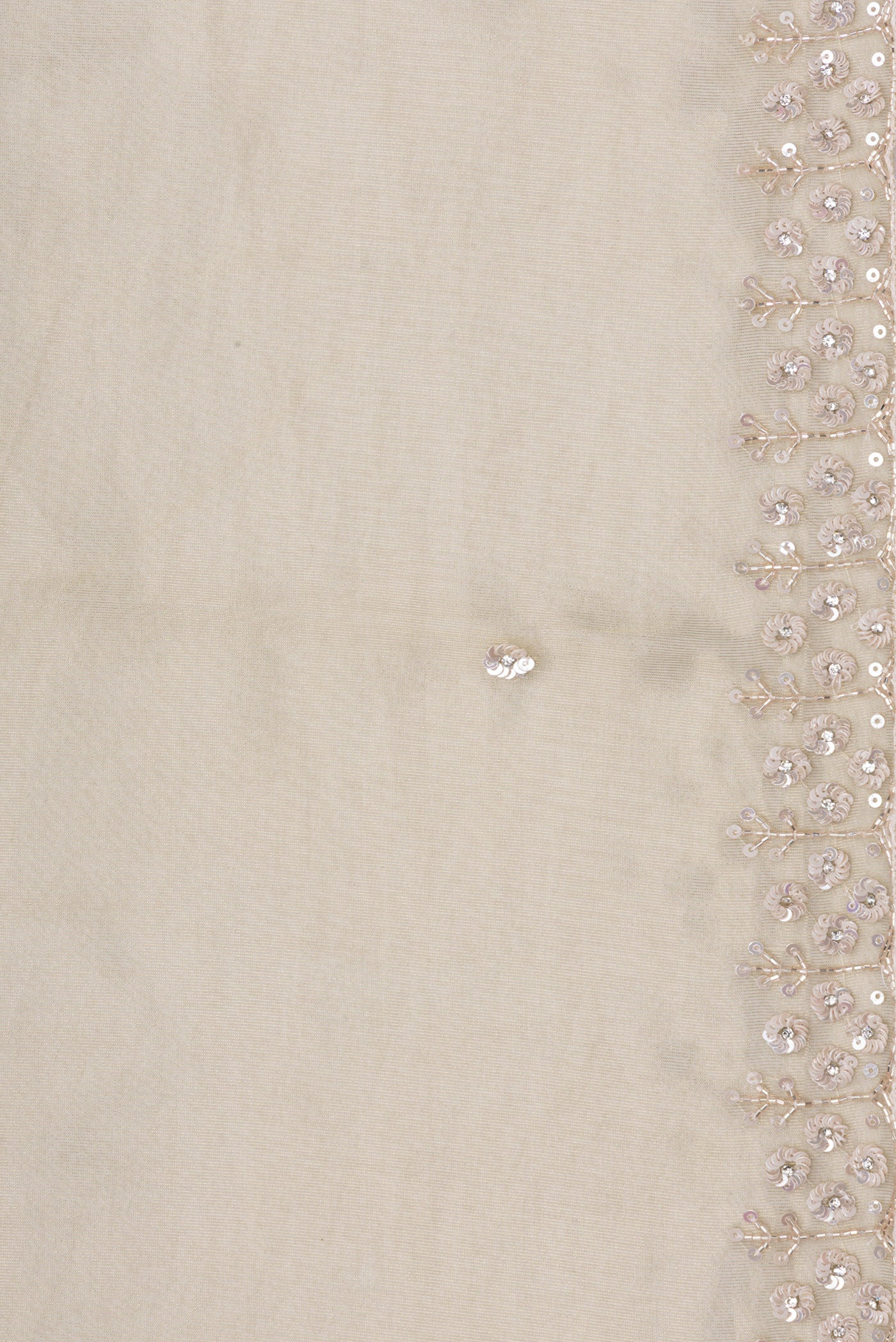 Border image of Pista Green Dual Tone Organza Silk Saree with Embroidery on the body and Sequin Border. 