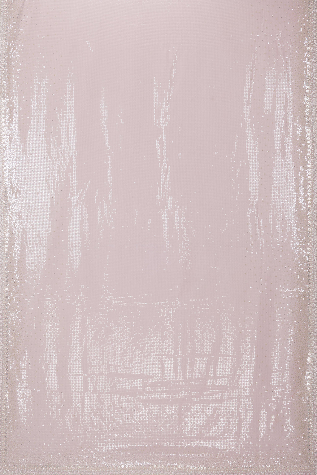 Flat view of Rose pink Dual Tone Georgette Saree with Embroidery on the body and Sequin Border. 