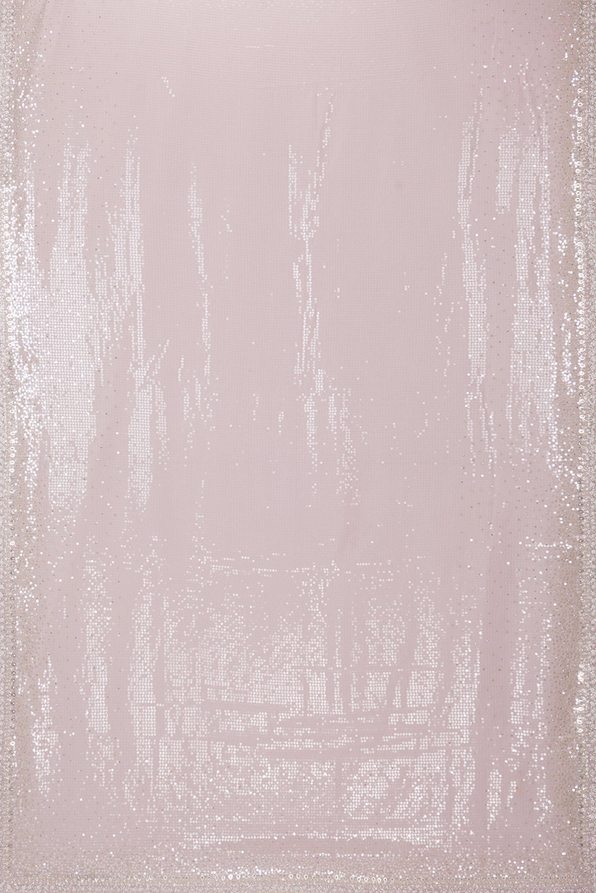 Flat view of Rose pink Dual Tone Georgette Saree with Embroidery on the body and Sequin Border. 
