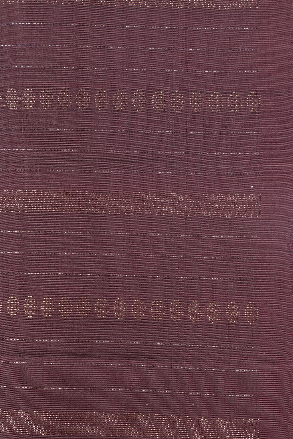Border image of Pure Silk Coffee Brown Dual Tone Soft Saree with Stripes on the body and Without Border. 