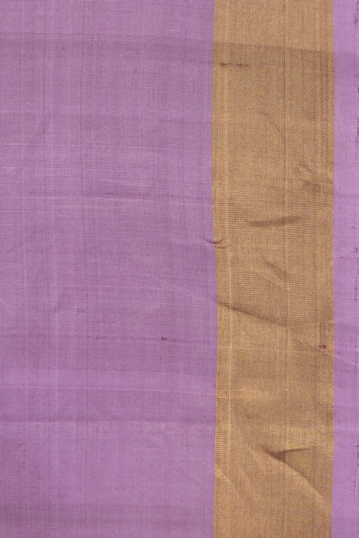 Border image of Pure Silk Purple Dual Tone Soft Saree with Zari Butta on the body and Zari Border. 