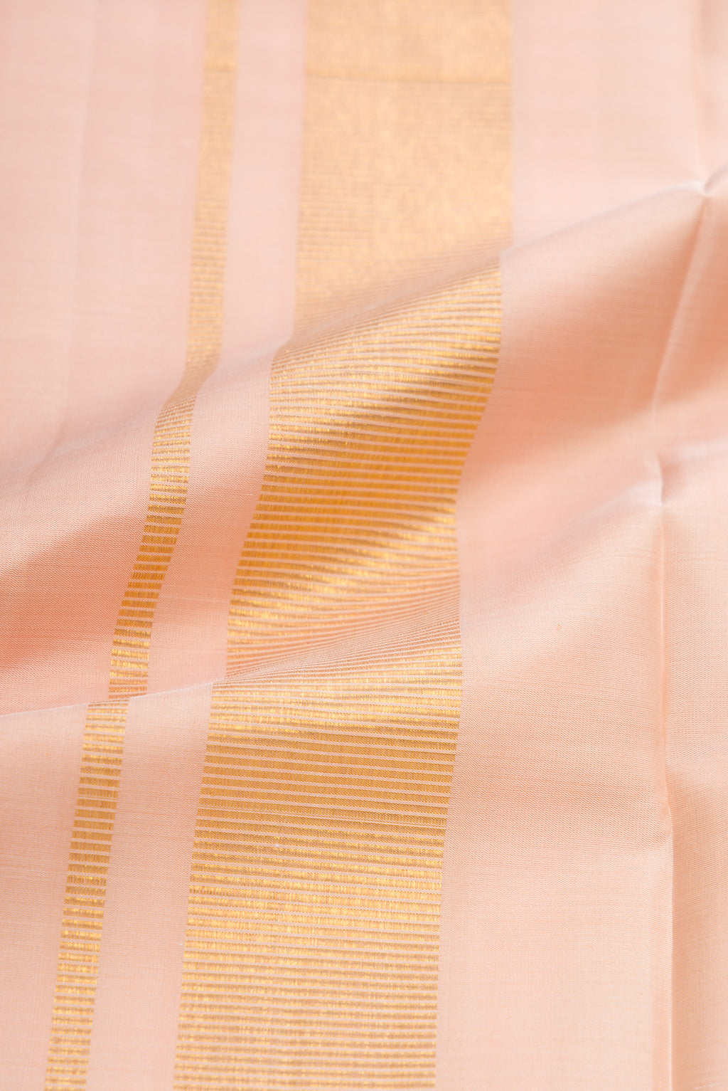 Pink Silk Dhoti With Angavastram (8X4) Muzham with Plain Body and Zari Border