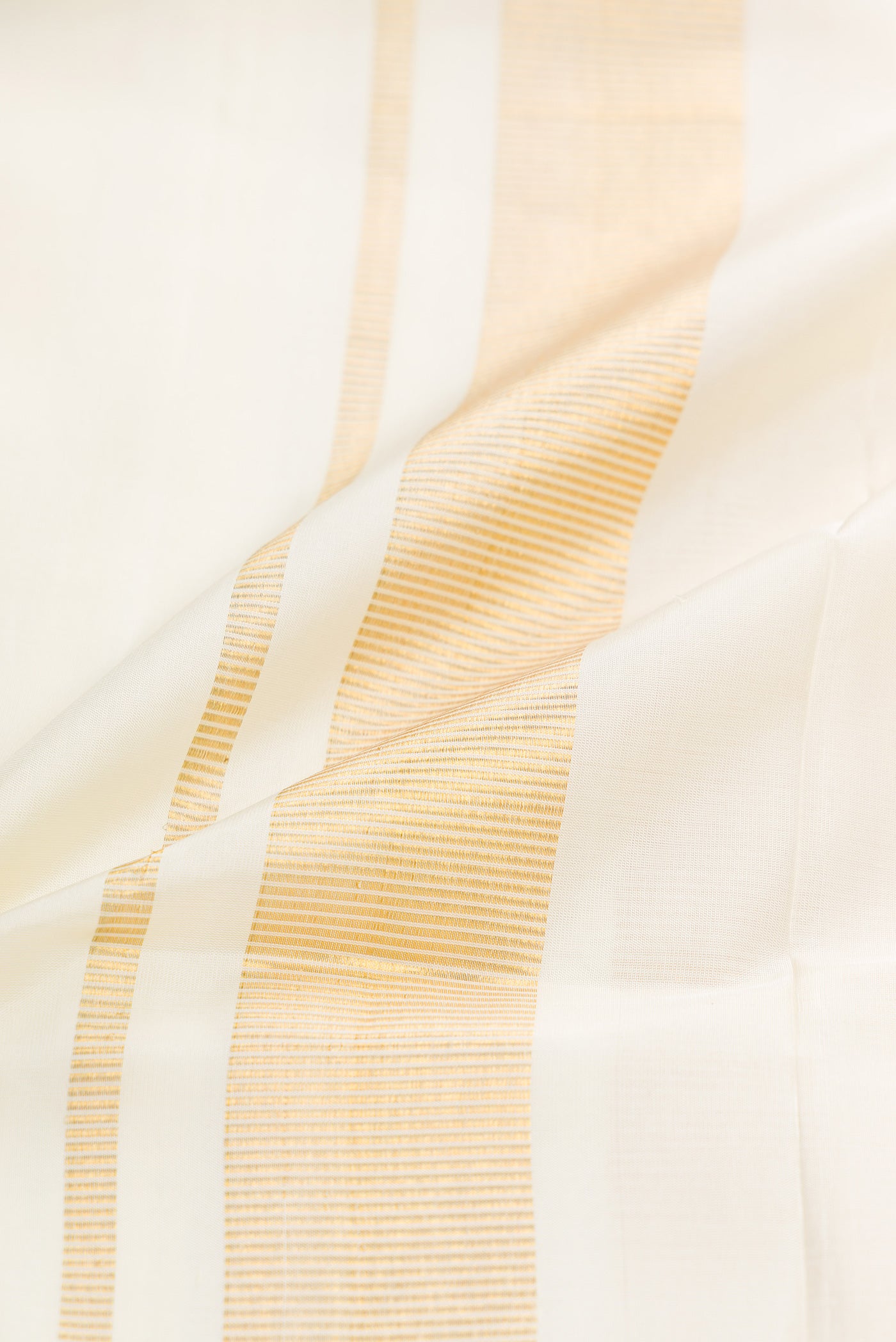 Sandal Silk Dhoti With Angavastram (8X4) Muzham with Checked design on the body and Zari Border