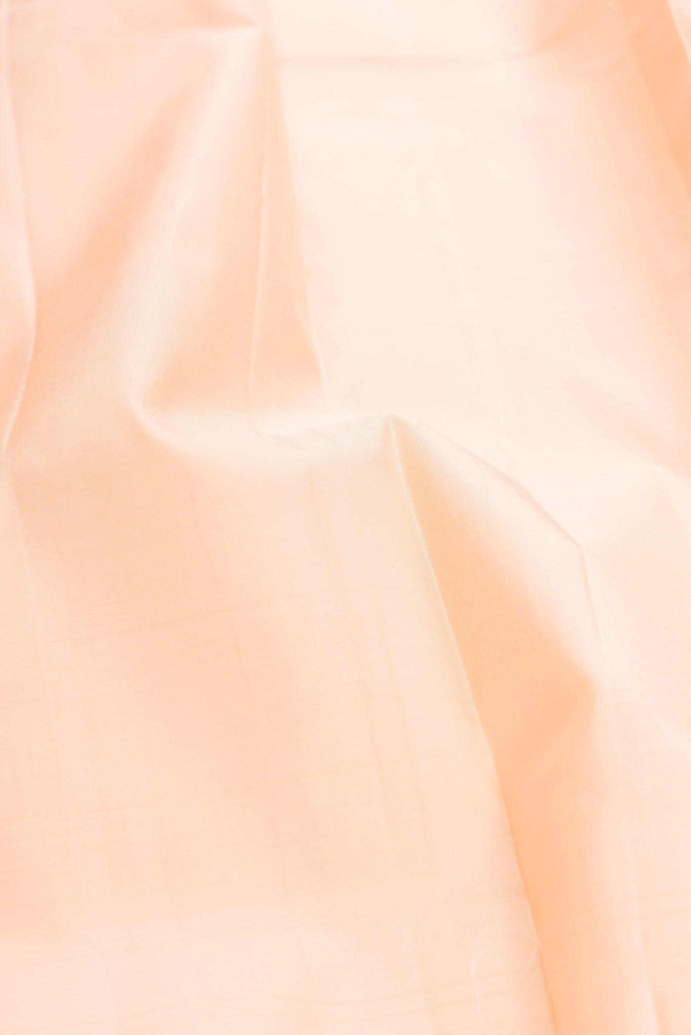 Golden Peach Silk Dhoti With Angavastram (9X 5) Muzham with Plain Body and Zari Border