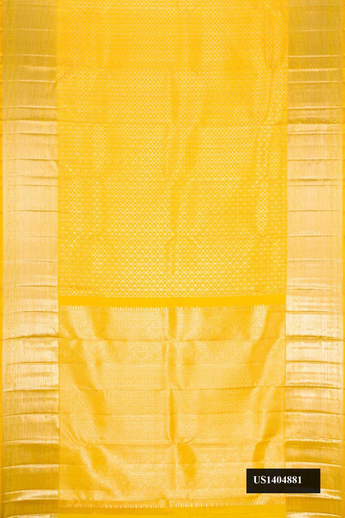 Caramel Dual Tone Kanchipuram Silk Saree with Zari Brocade on the body and Zari Border.  displayed on a mannequin
