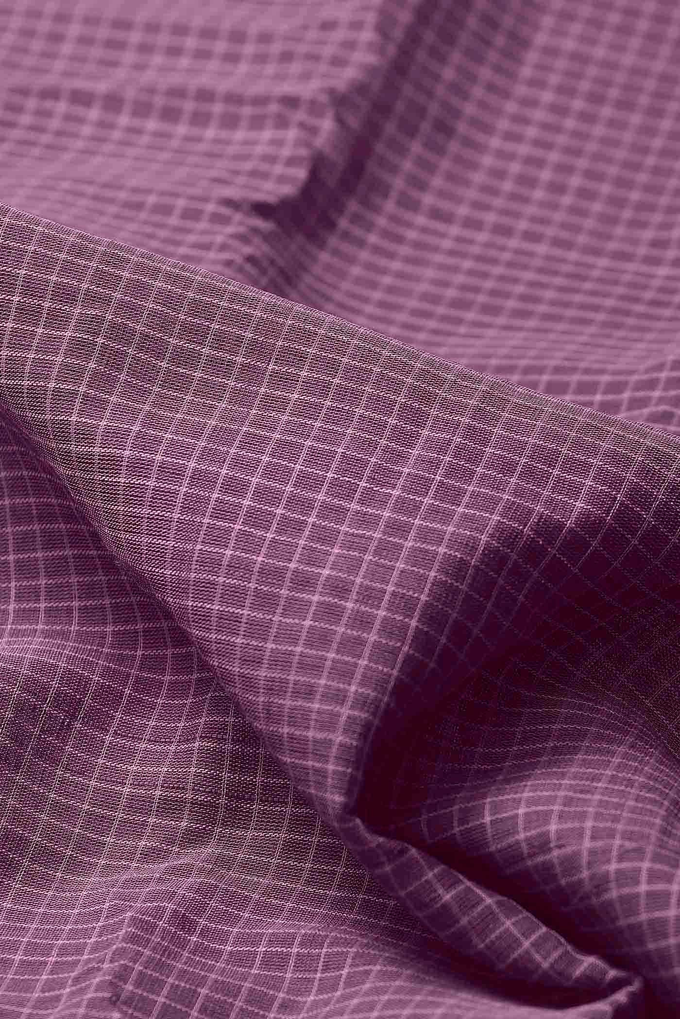 Lavender Gadwal cotton Saree