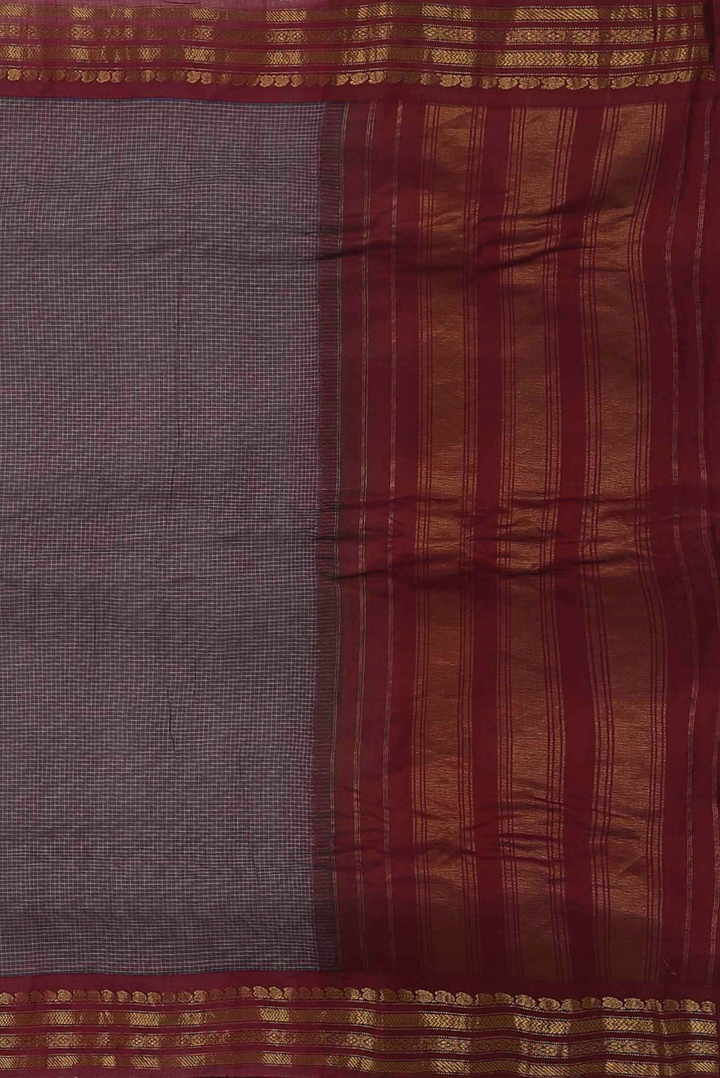 Lavender Gadwal cotton Saree