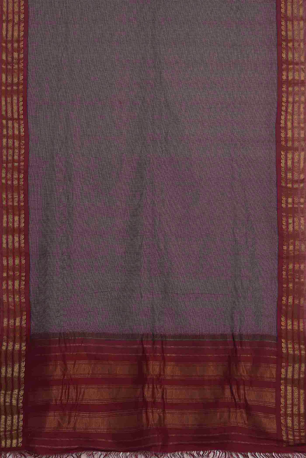Lavender Gadwal cotton Saree
