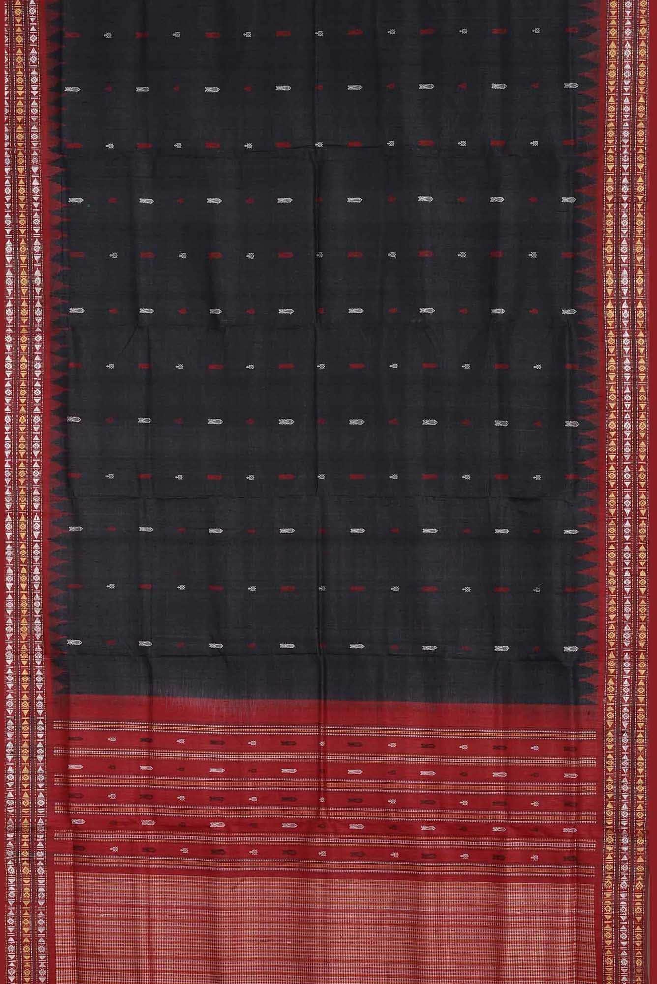 Black Orissa Silk Saree