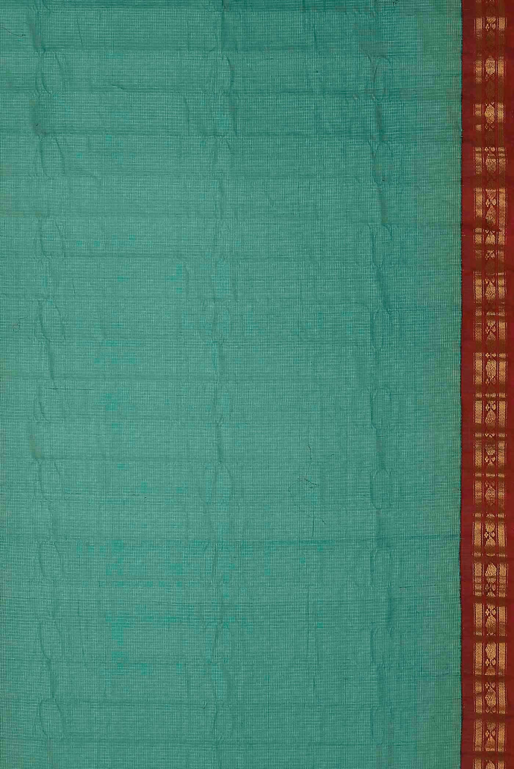 Green Gadwal cotton Saree