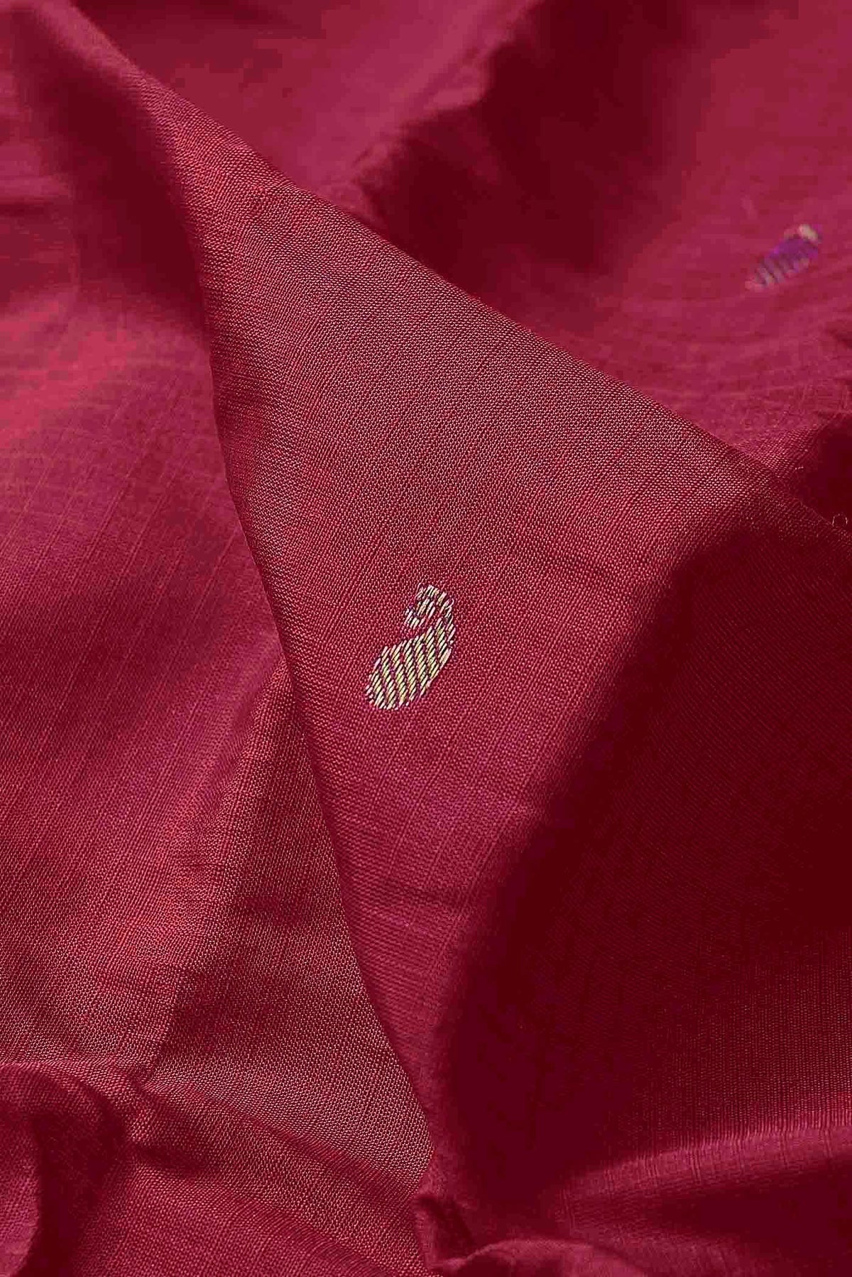 Dark Pink Gadwal Silk Cotton Saree