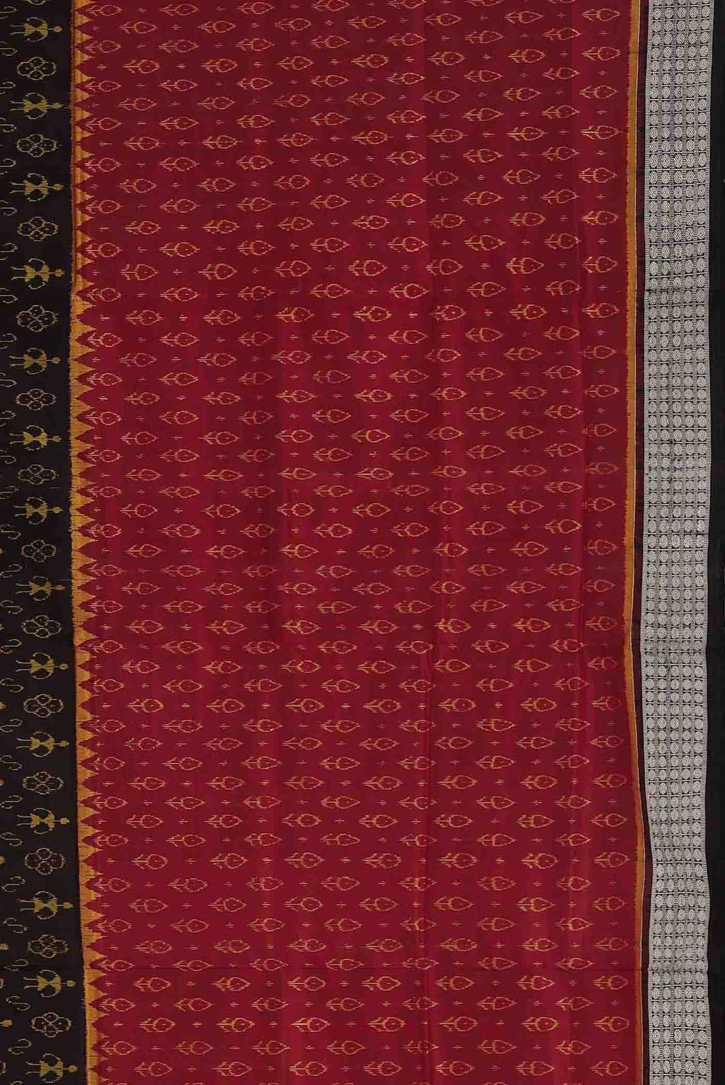 Red Orissa Silk Saree