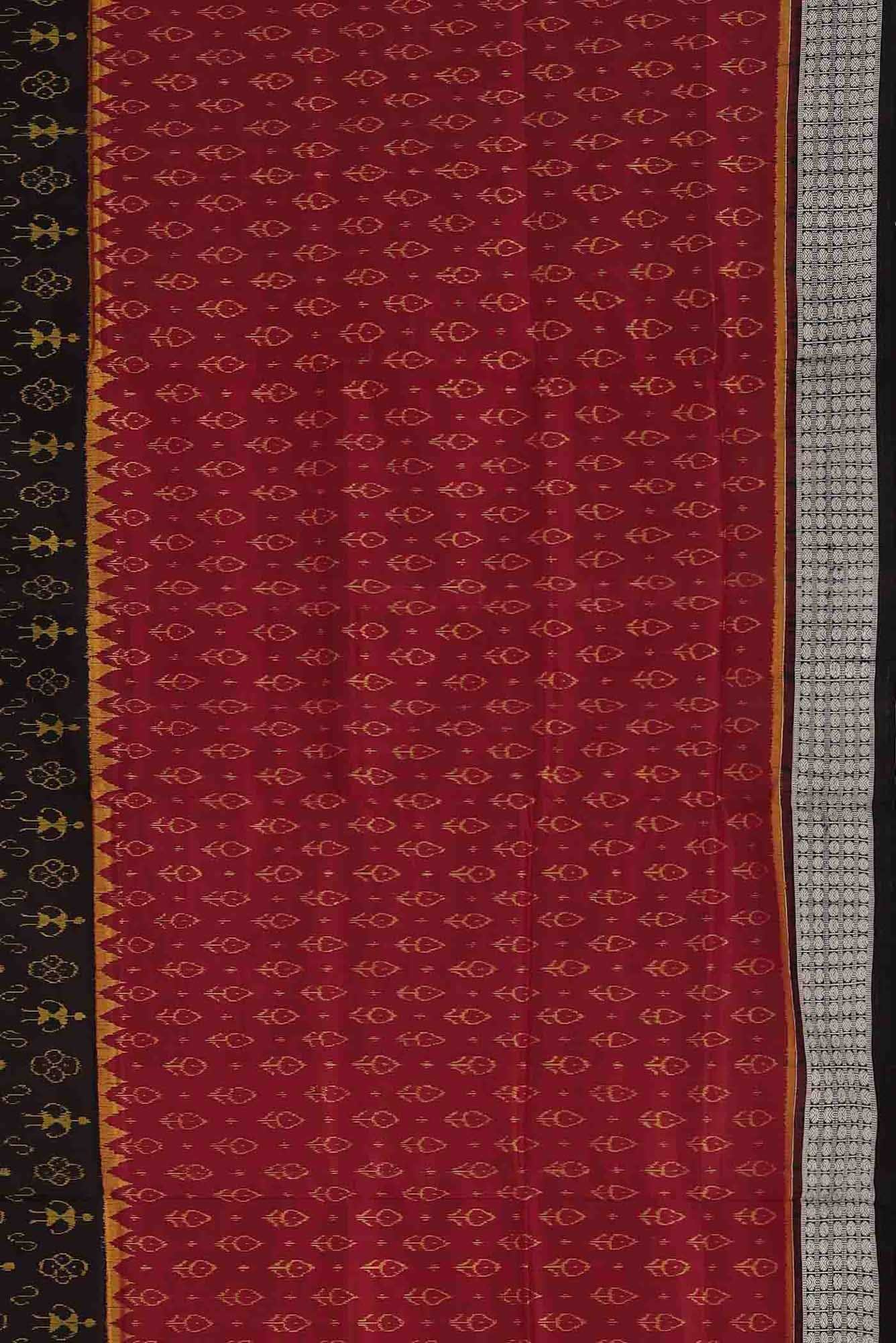 Red Orissa Silk Saree
