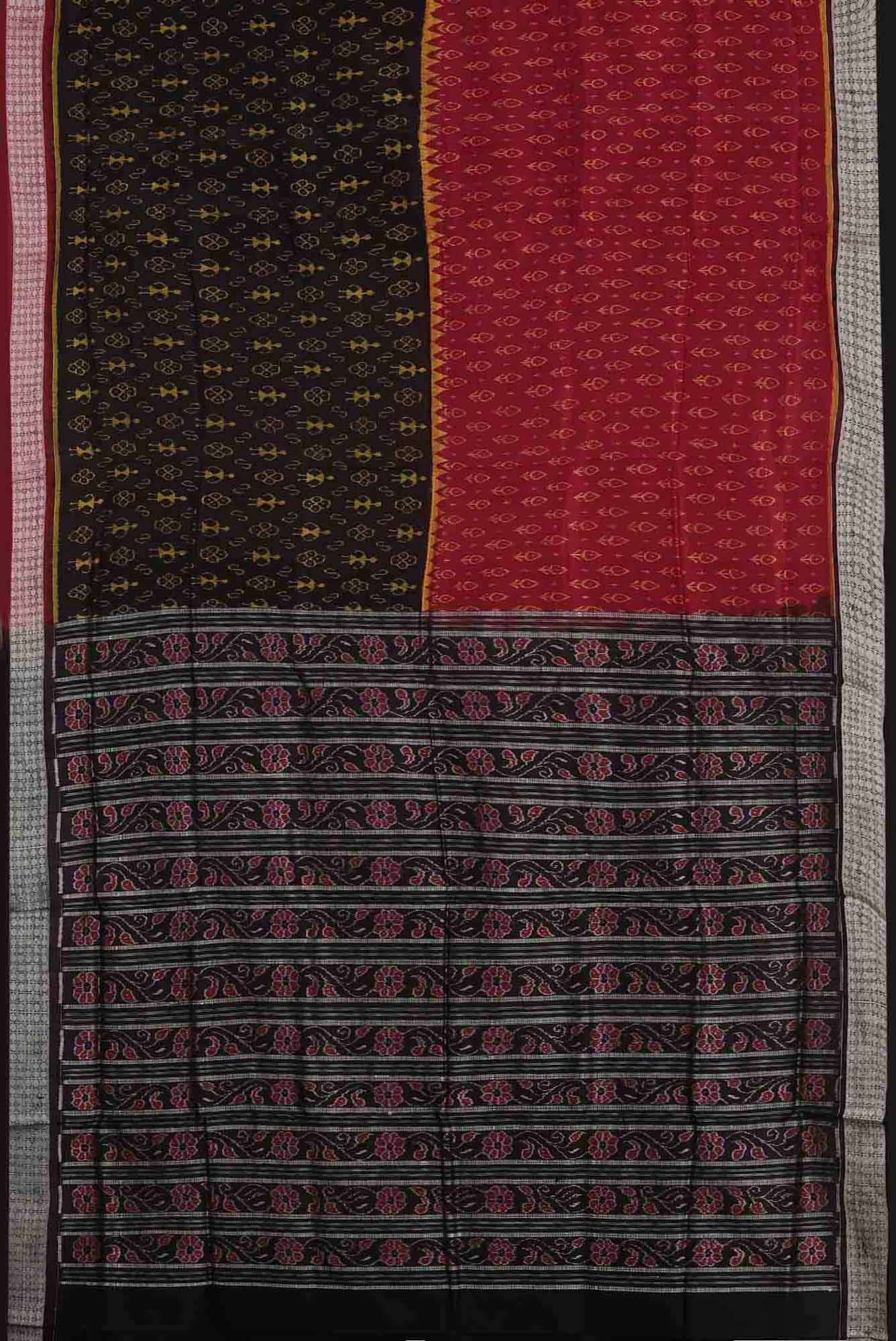 Red Orissa Silk Saree