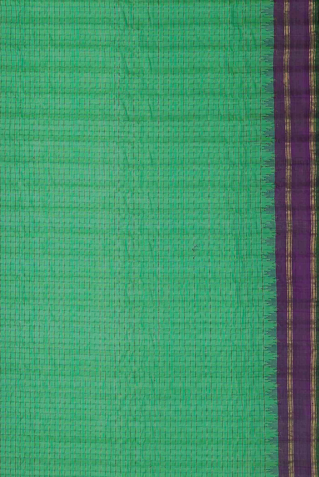 Green Gadwal Silk Cotton Saree