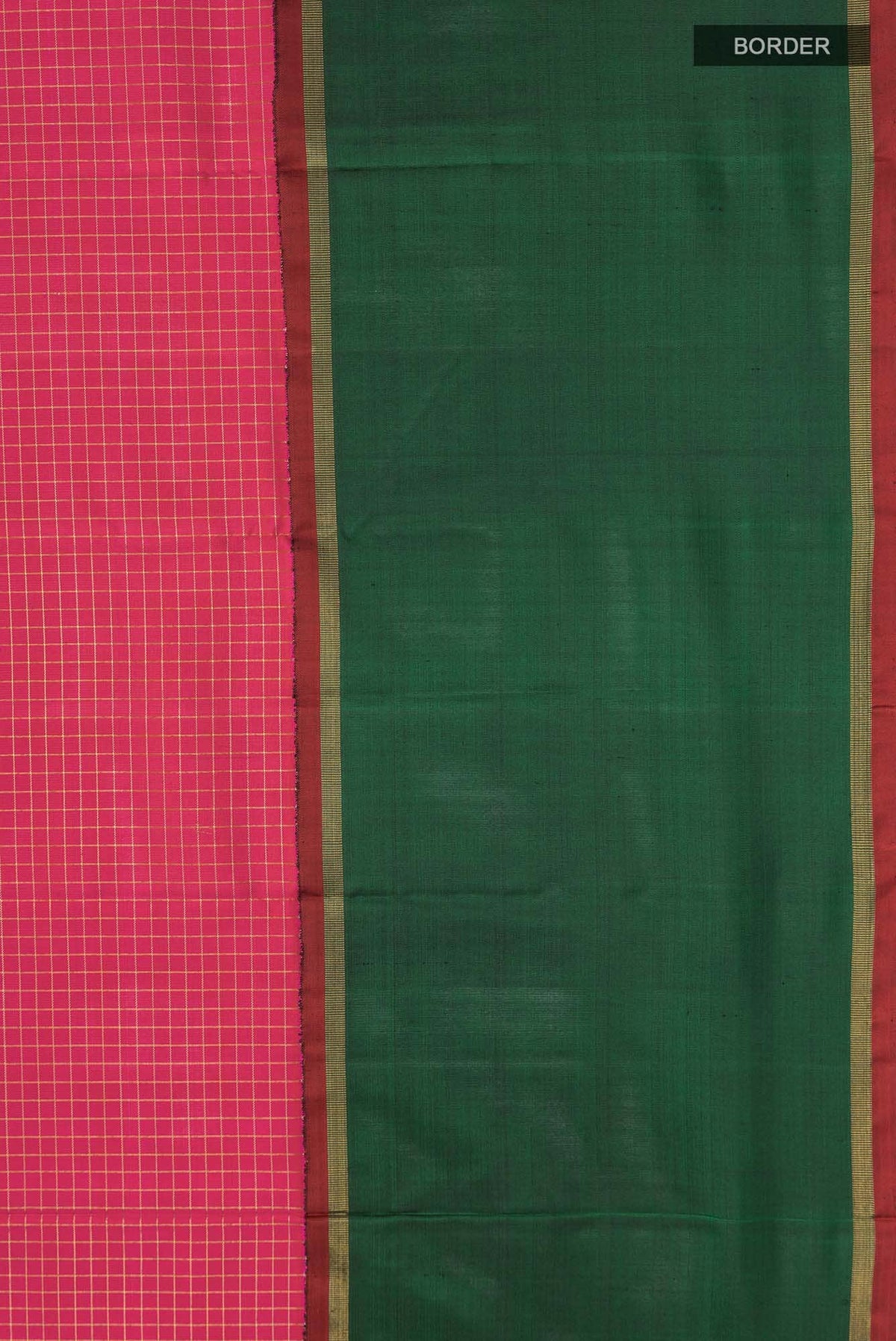 Pure Silk Pure Zari Pink Kanchipuram Saree