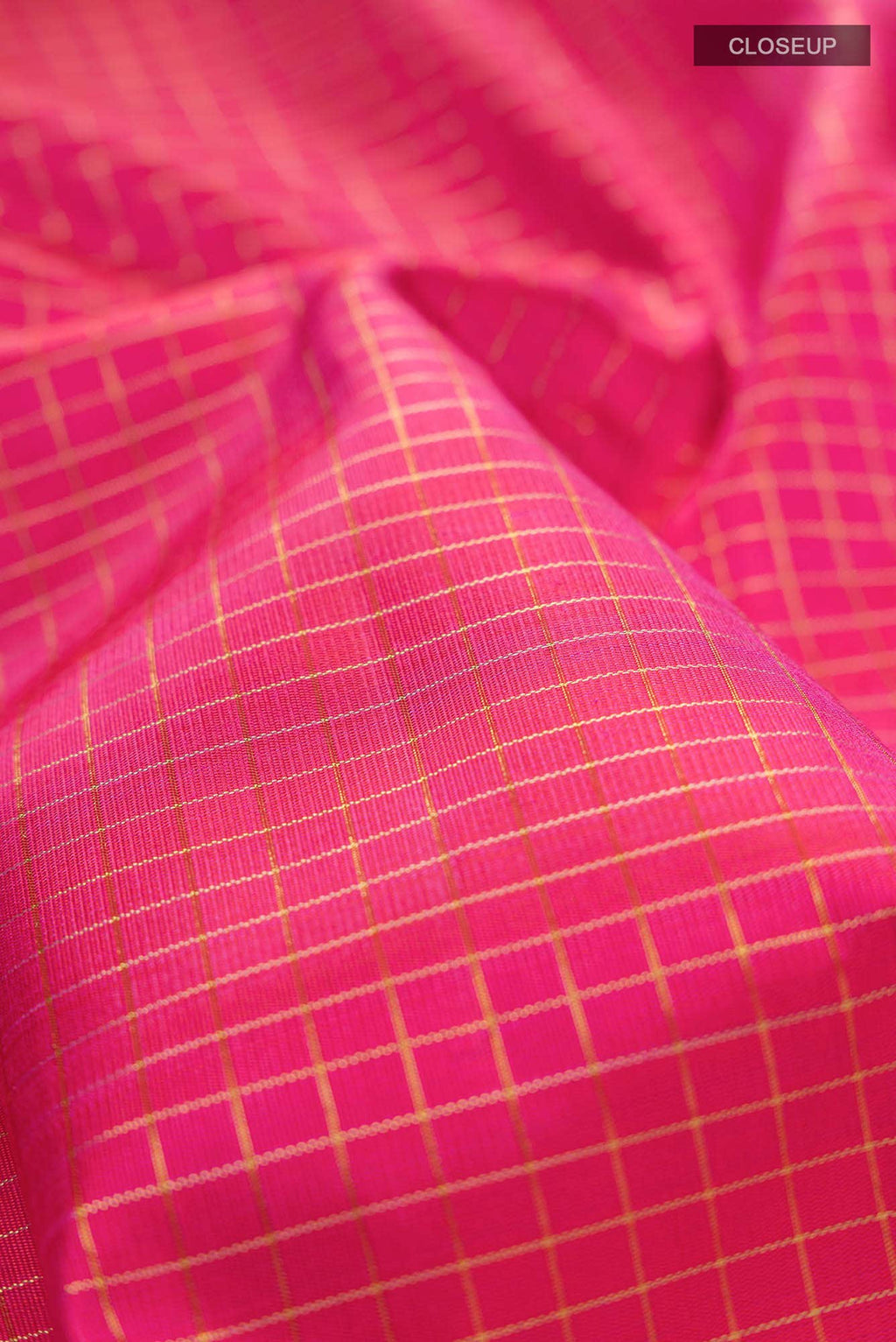 Pure Silk Pure Zari Pink Kanchipuram Saree