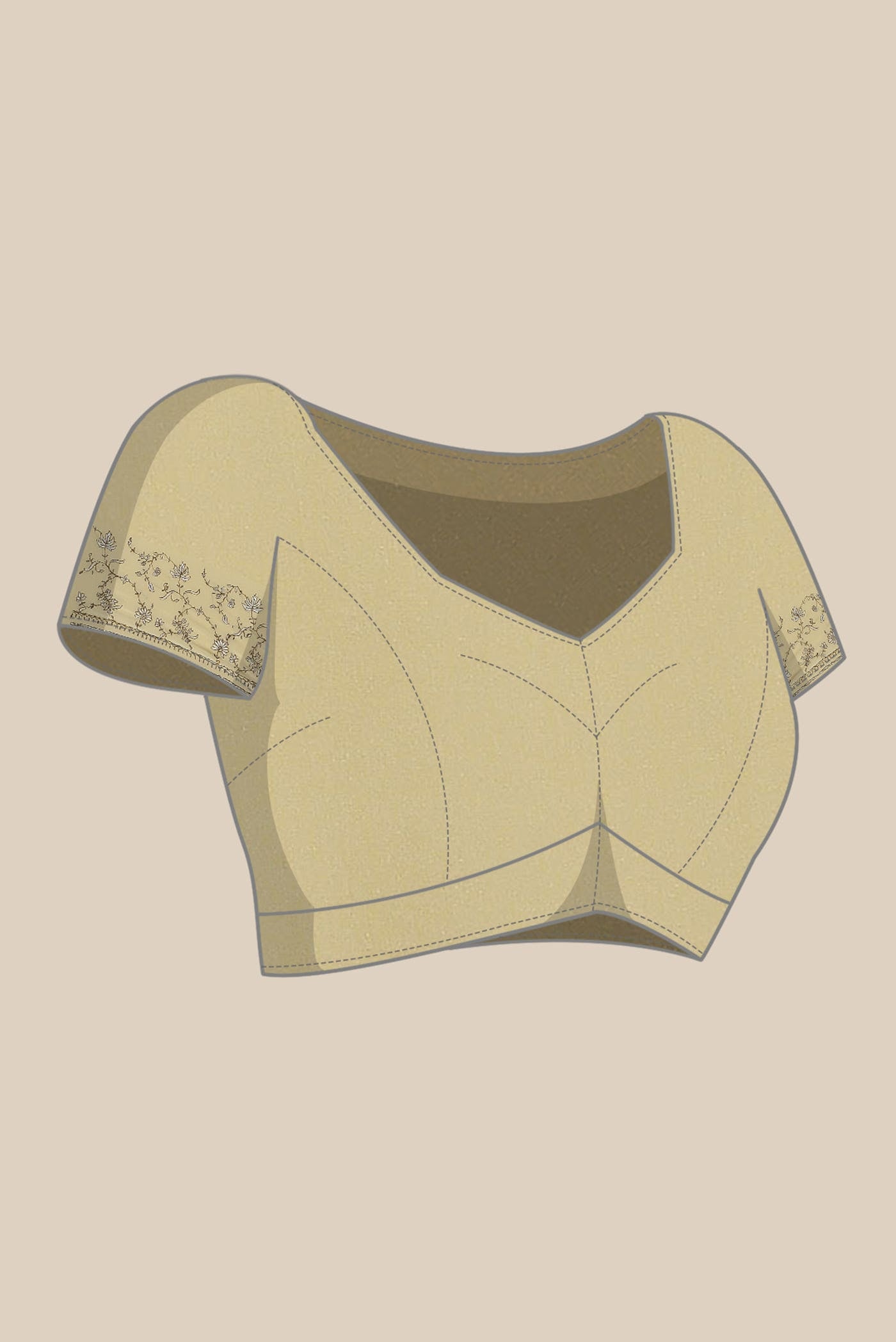 Sandal Crepe Saree